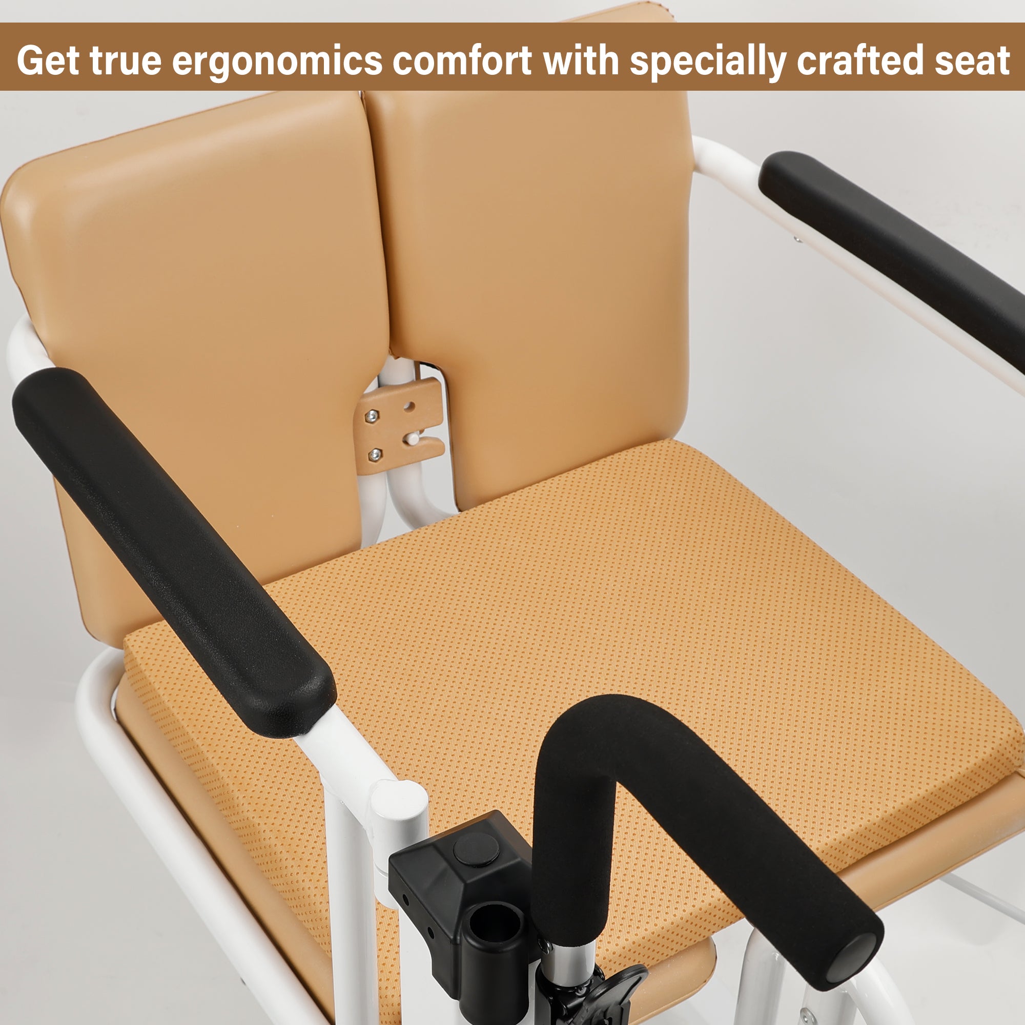 Patient Chair Hydraulic Transferred Lift Wheelchair w/180°Split Seat And Table