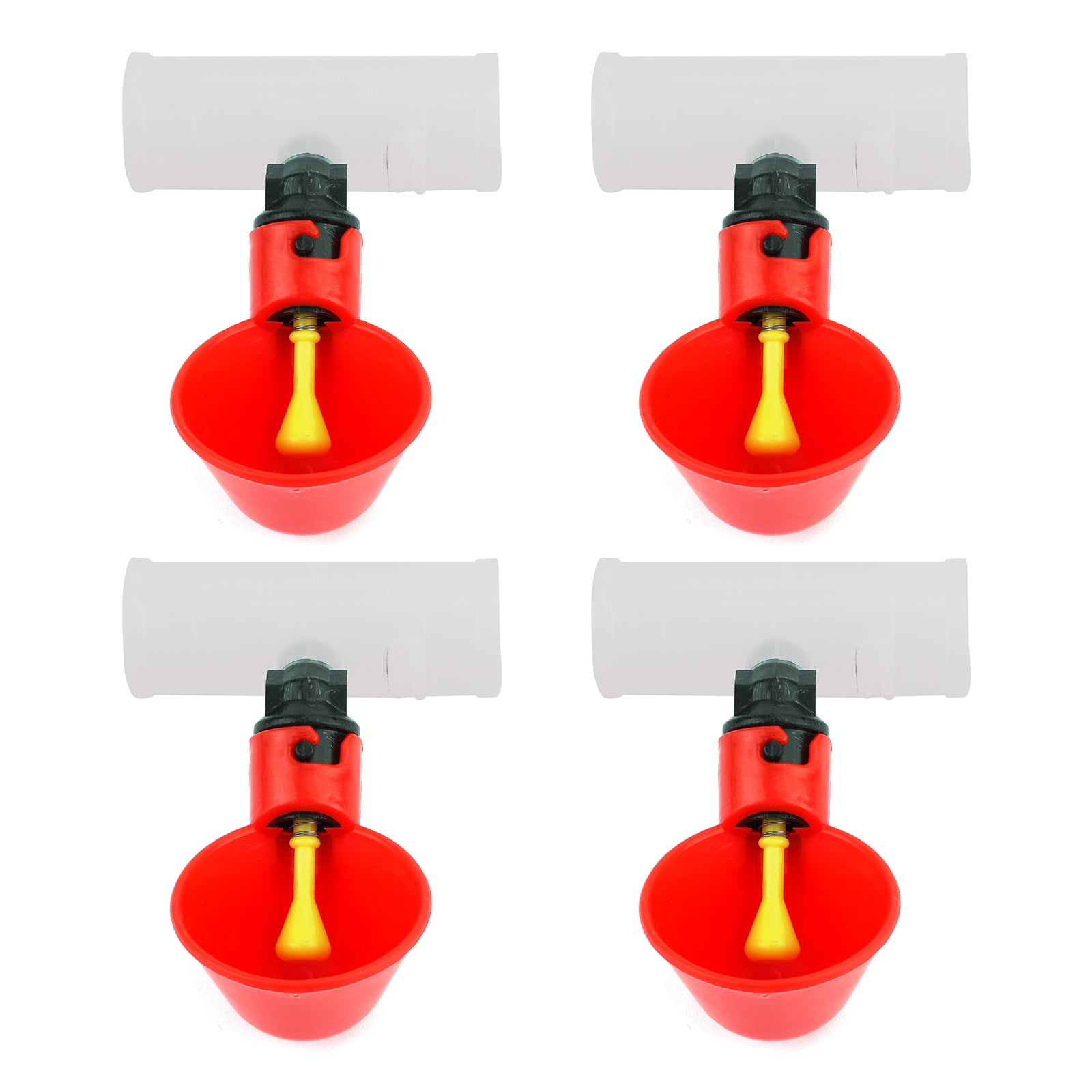 4PCS Water Drinking Cups Chicken Waterer Automatic Poultry Drinkers
