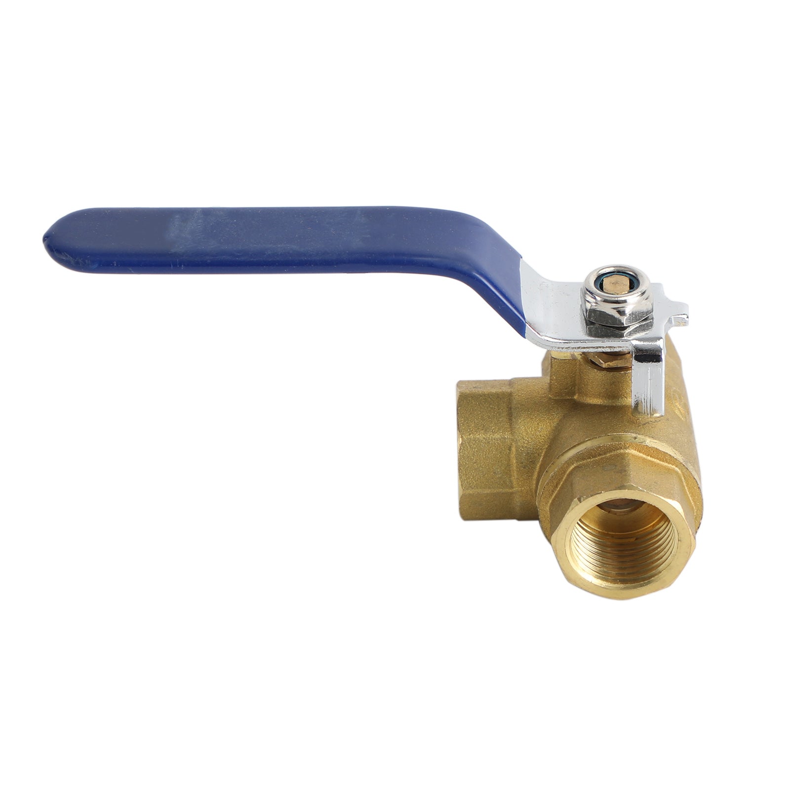 G1/2" 3 Way Ball Valve Three T Port Brass Female Type For Water Oil And Gas