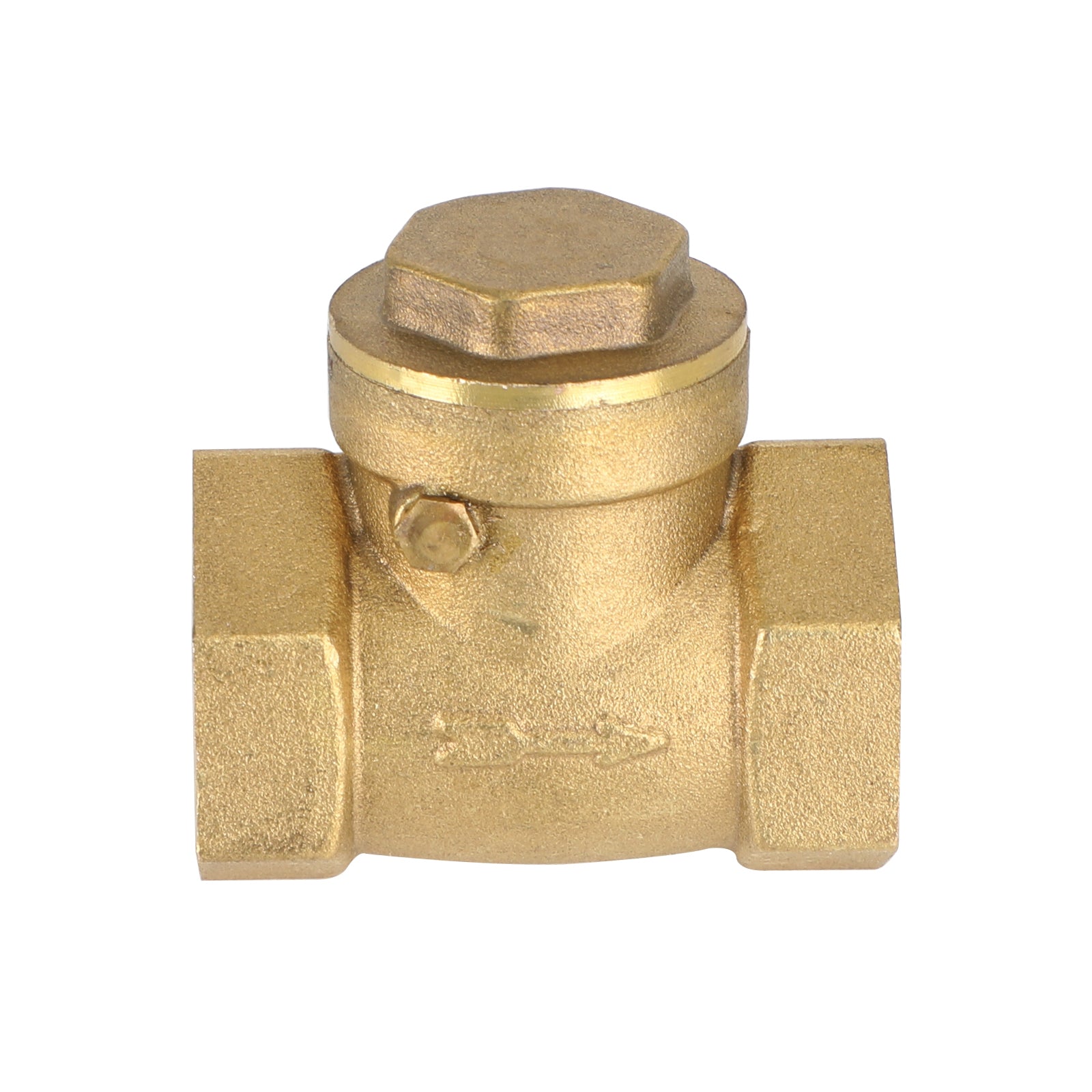 1/2" 3/4" 1" 2" Female Thread Brass Horizontal DN15 Non-Return Swing Check Valve, 3/4"