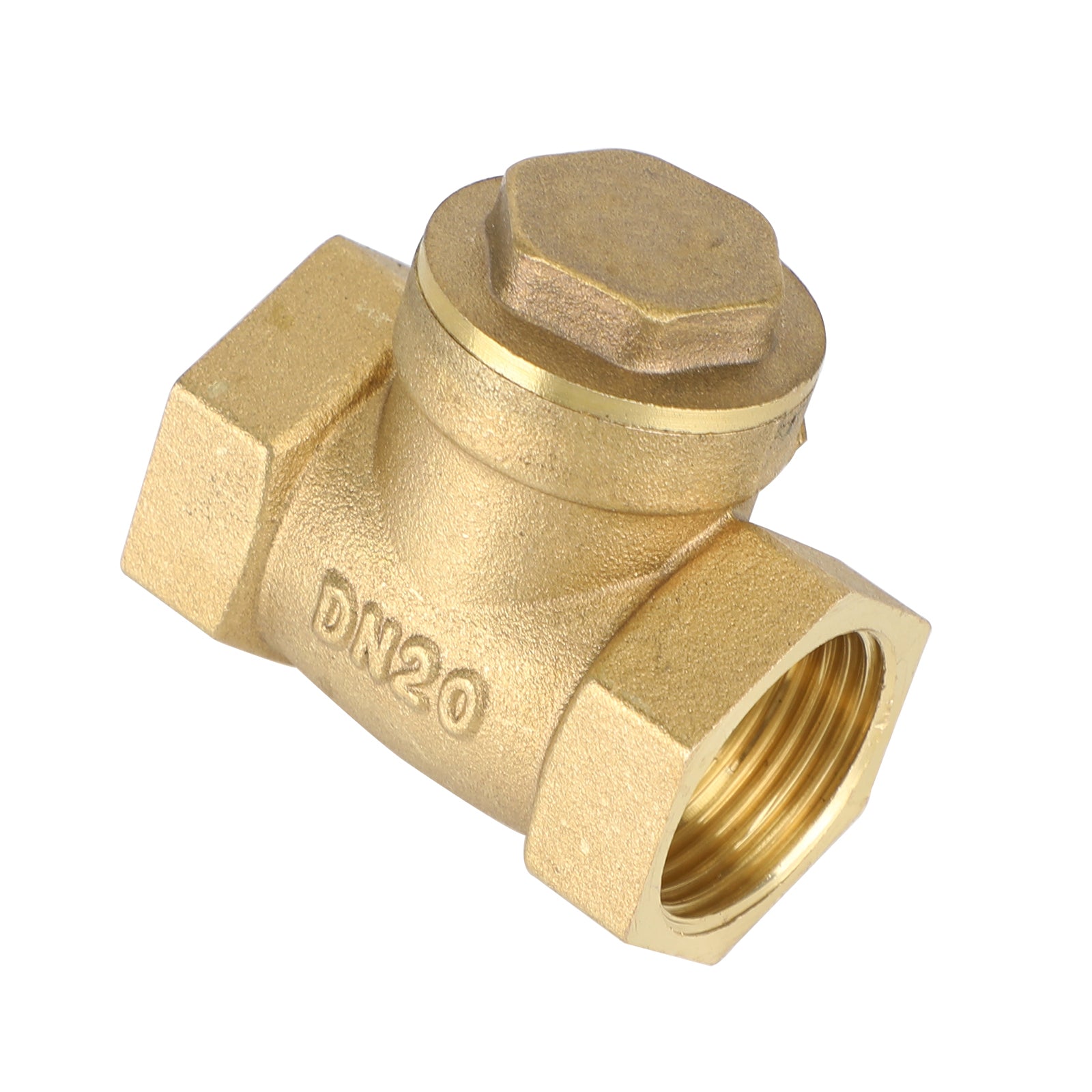 1/2" 3/4" 1" 2" Female Thread Brass Horizontal DN15 Non-Return Swing Check Valve, 3/4"