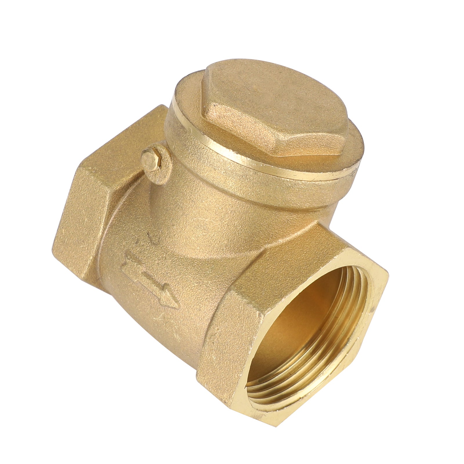 1/2" 3/4" 1" 2" Female Thread Brass Horizontal DN15 Non-Return Swing Check Valve, 1-1/4"