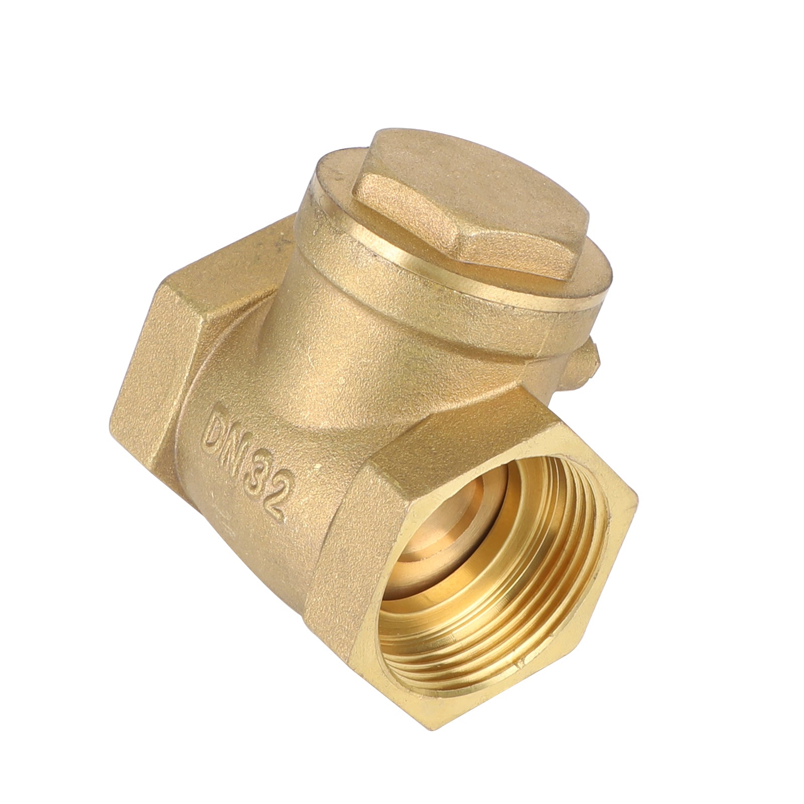 1/2" 3/4" 1" 2" Female Thread Brass Horizontal DN15 Non-Return Swing Check Valve, 1-1/4"