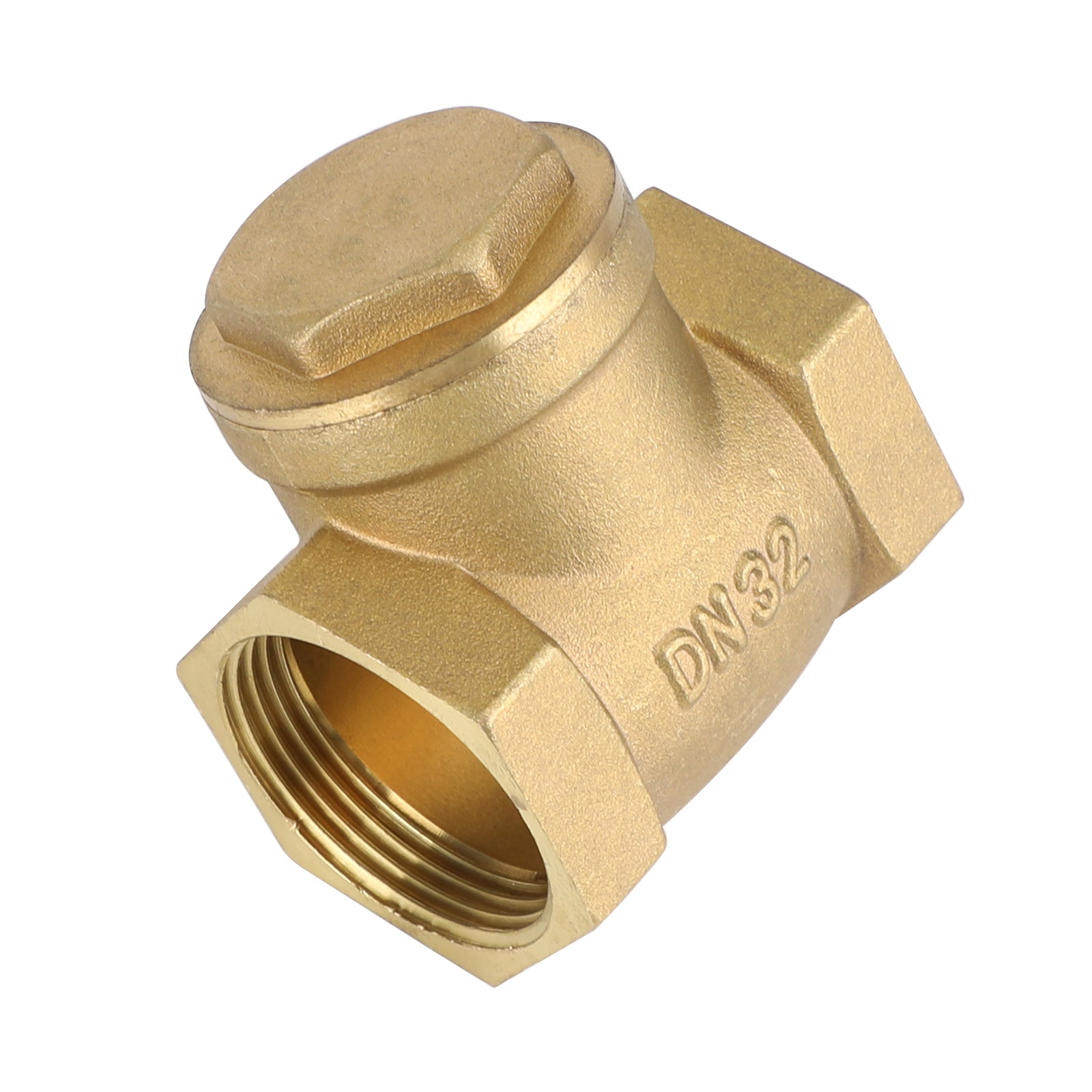 1/2" 3/4" 1" 2" Female Thread Brass Horizontal DN15 Non-Return Swing Check Valve, 1-1/4"