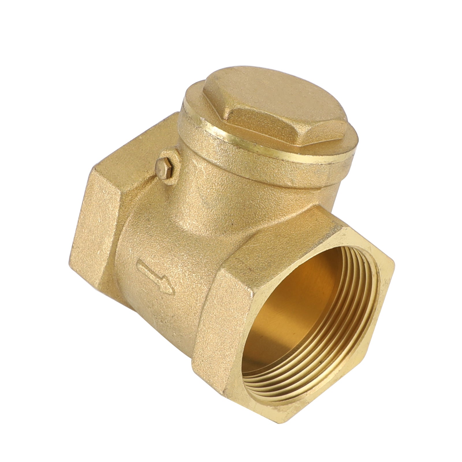 1/2" 3/4" 1" 2" Female Thread Brass Horizontal DN15 Non-Return Swing Check Valve, 1-1/2"