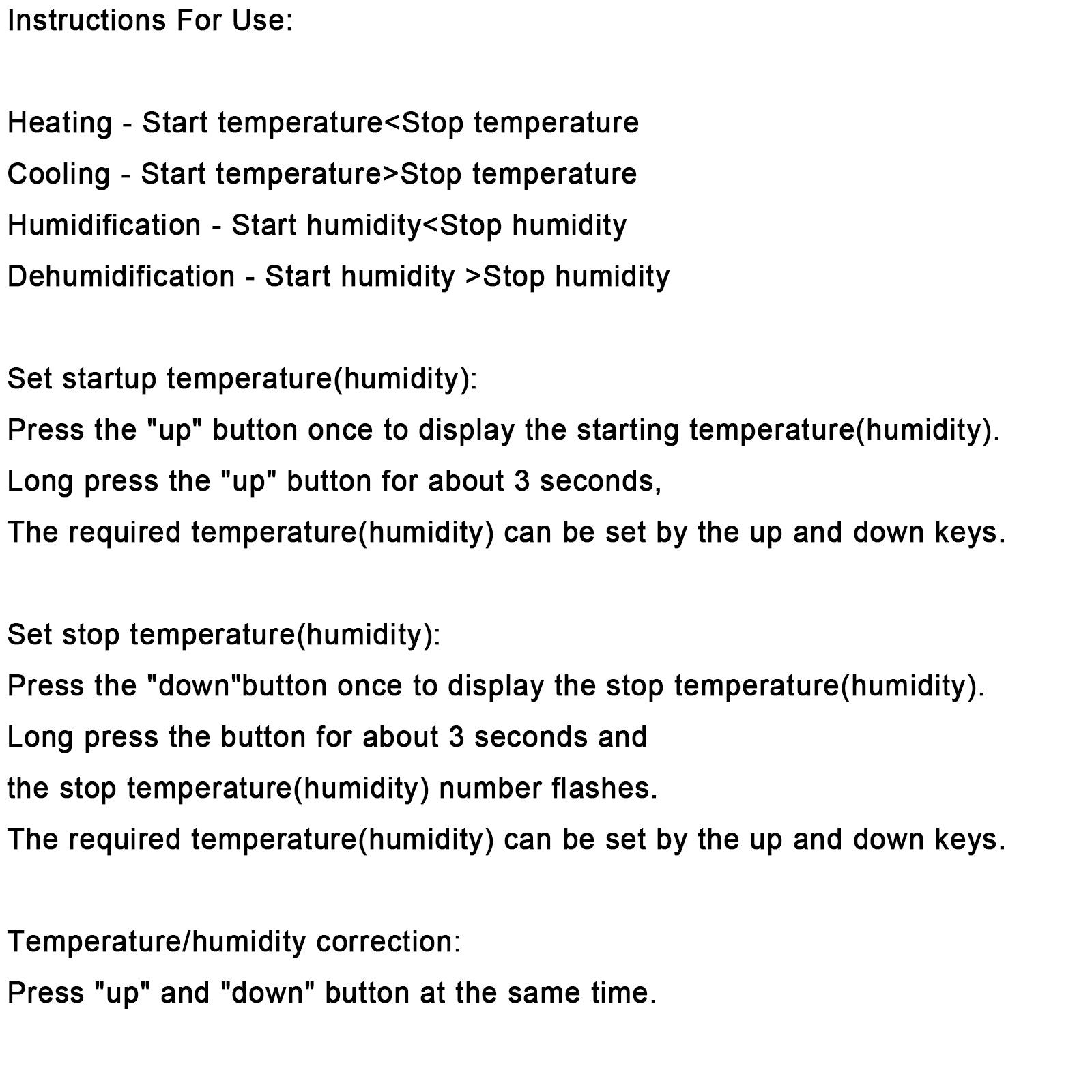 STC-3028 Dual Display Digital Temperature Humidity Controller Thermostat+Probe, DC12V