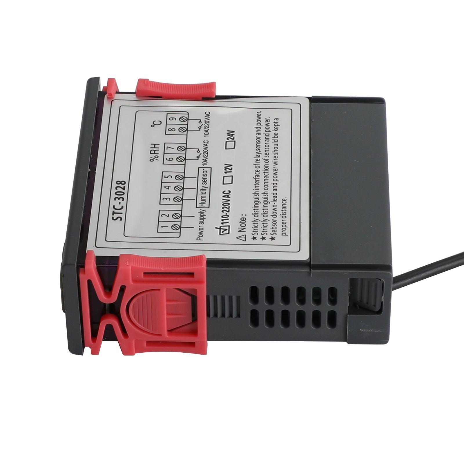 STC-3028 Dual Display Digital Temperature Humidity Controller Thermostat+Probe, AC110V-220V