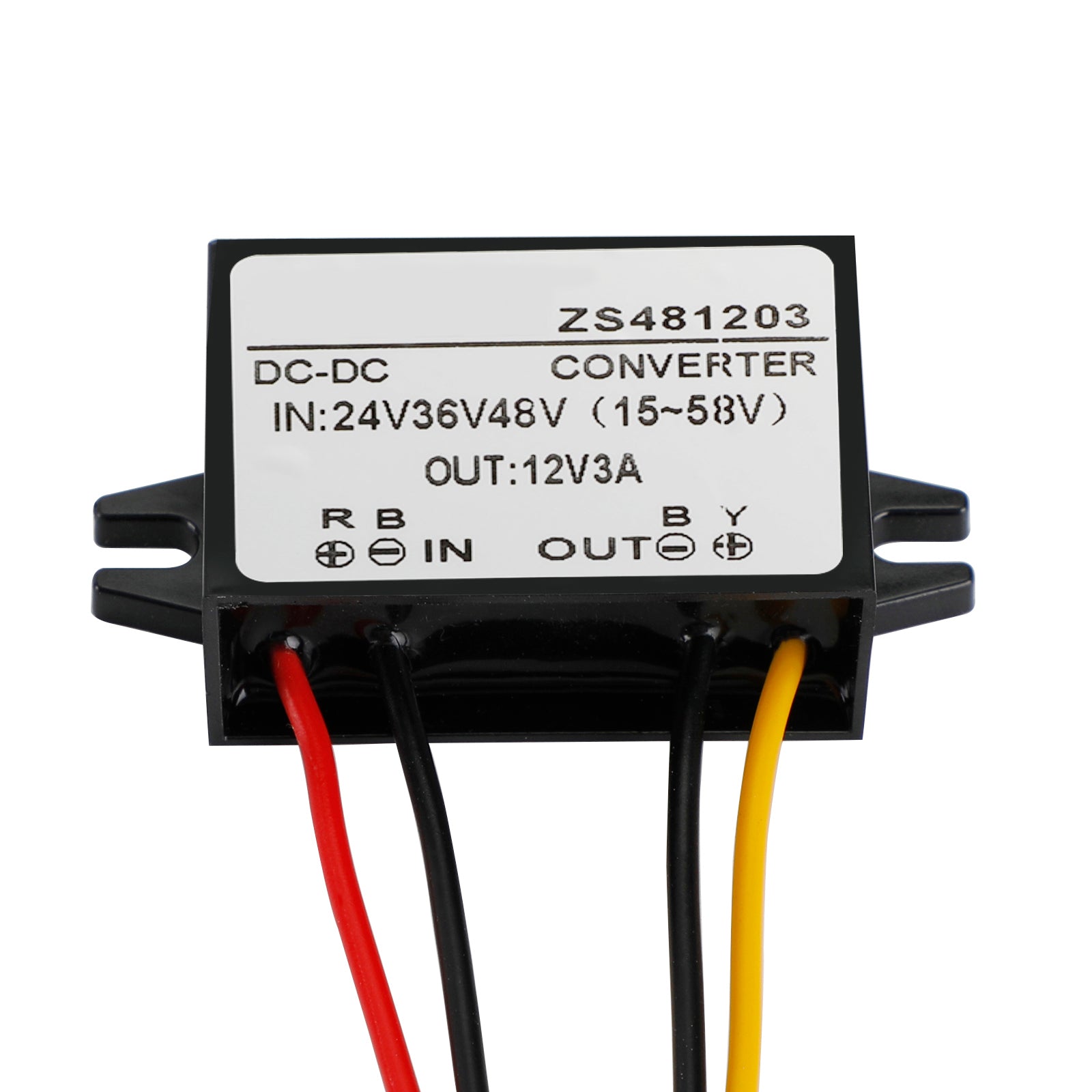 Waterproof DC-DC Converter 24V 36V 48V Step Down to 12V Power Supply Module, 3A