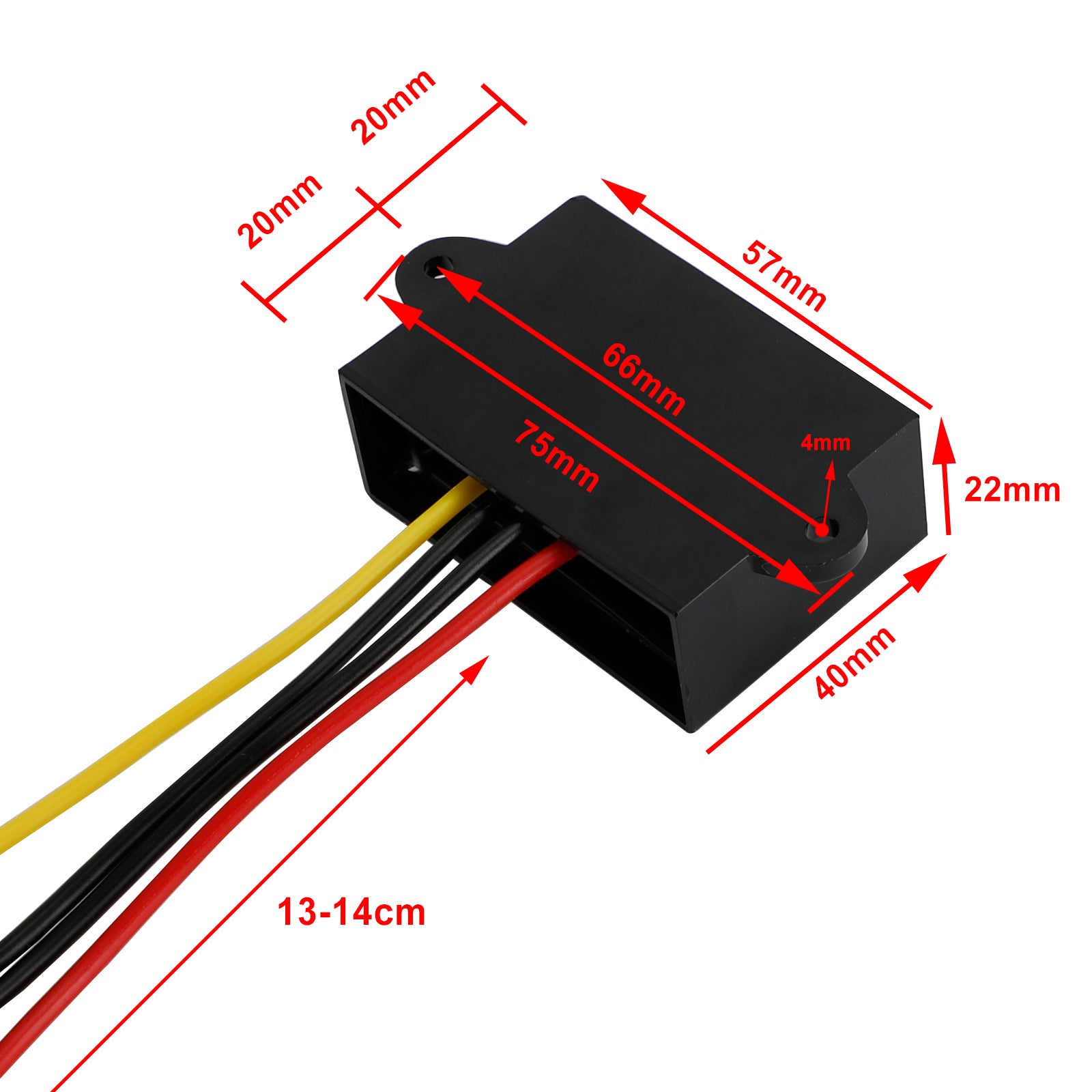Waterproof DC-DC Boost Step-Up Converter 12V to 24V Car Power Supply Module, 1A