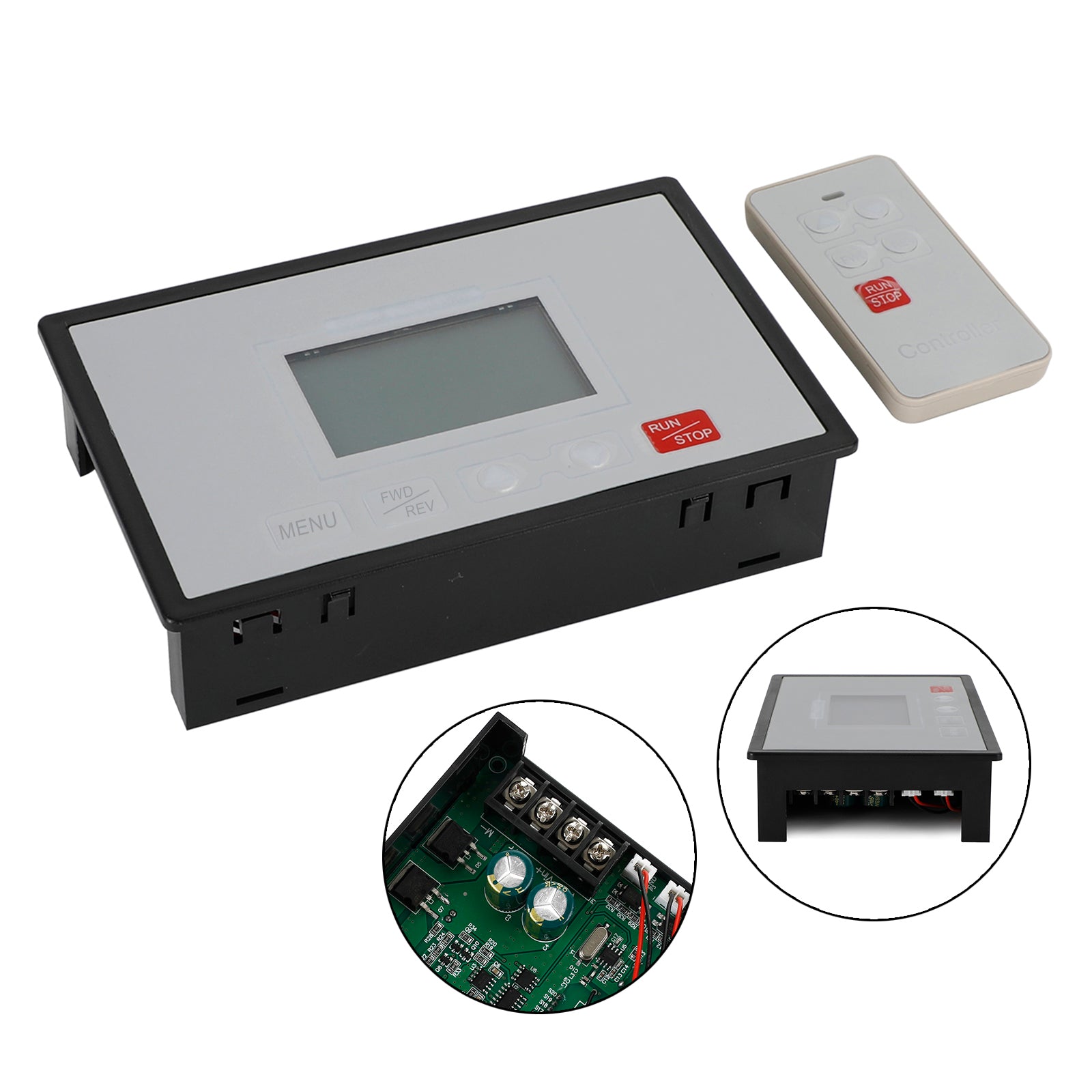 Speed Controller PWM DC Motor Timing Reversible Remote Control LCD Display 60A