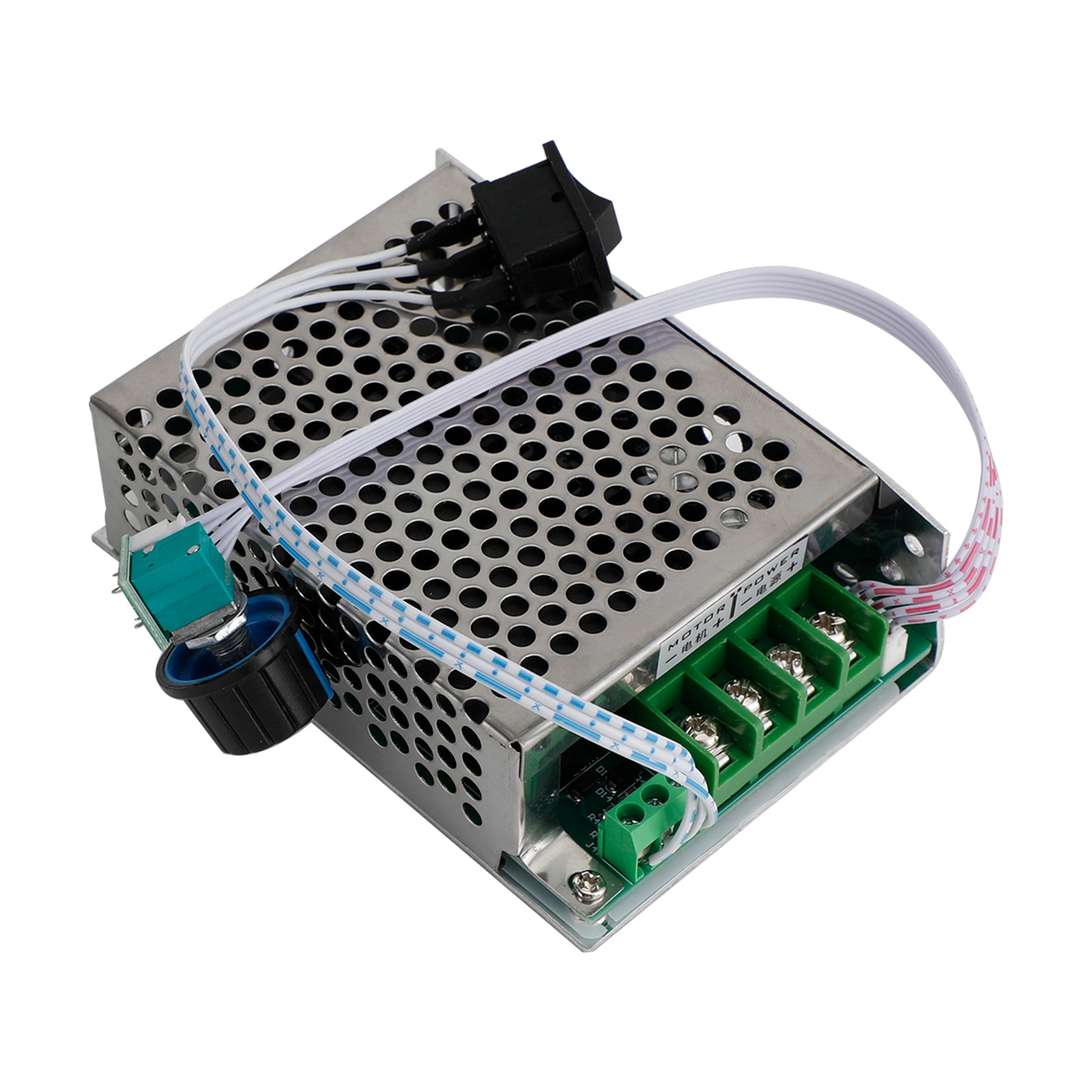 DC10V-50V 12V 24V 36V 40A PWM DC Motor Speed Controller CW CCW Reversible Switch