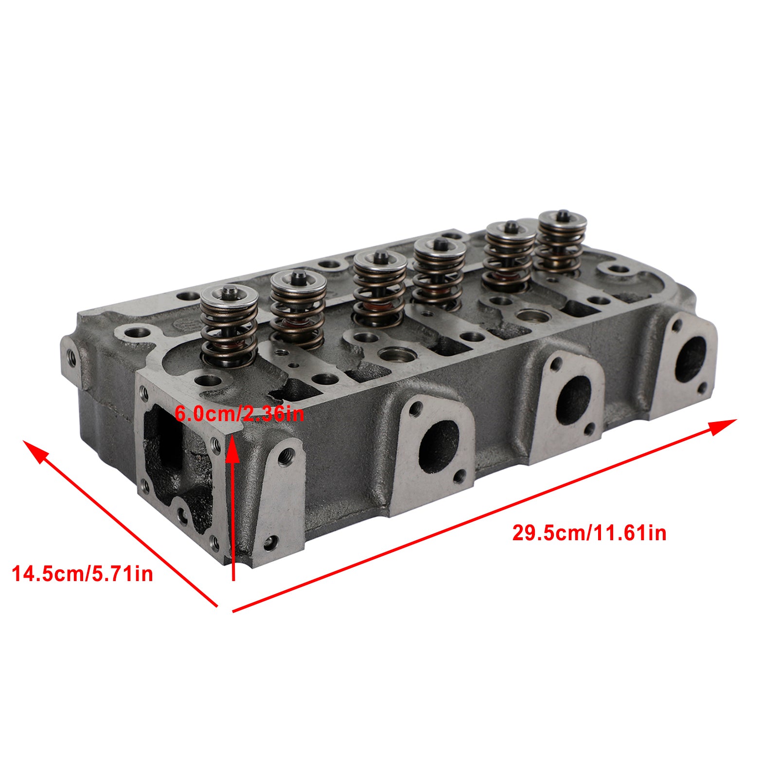 Complete Cylinder Head With Valve Spring & Gasket Kit For Kubota D1105 RTV1100