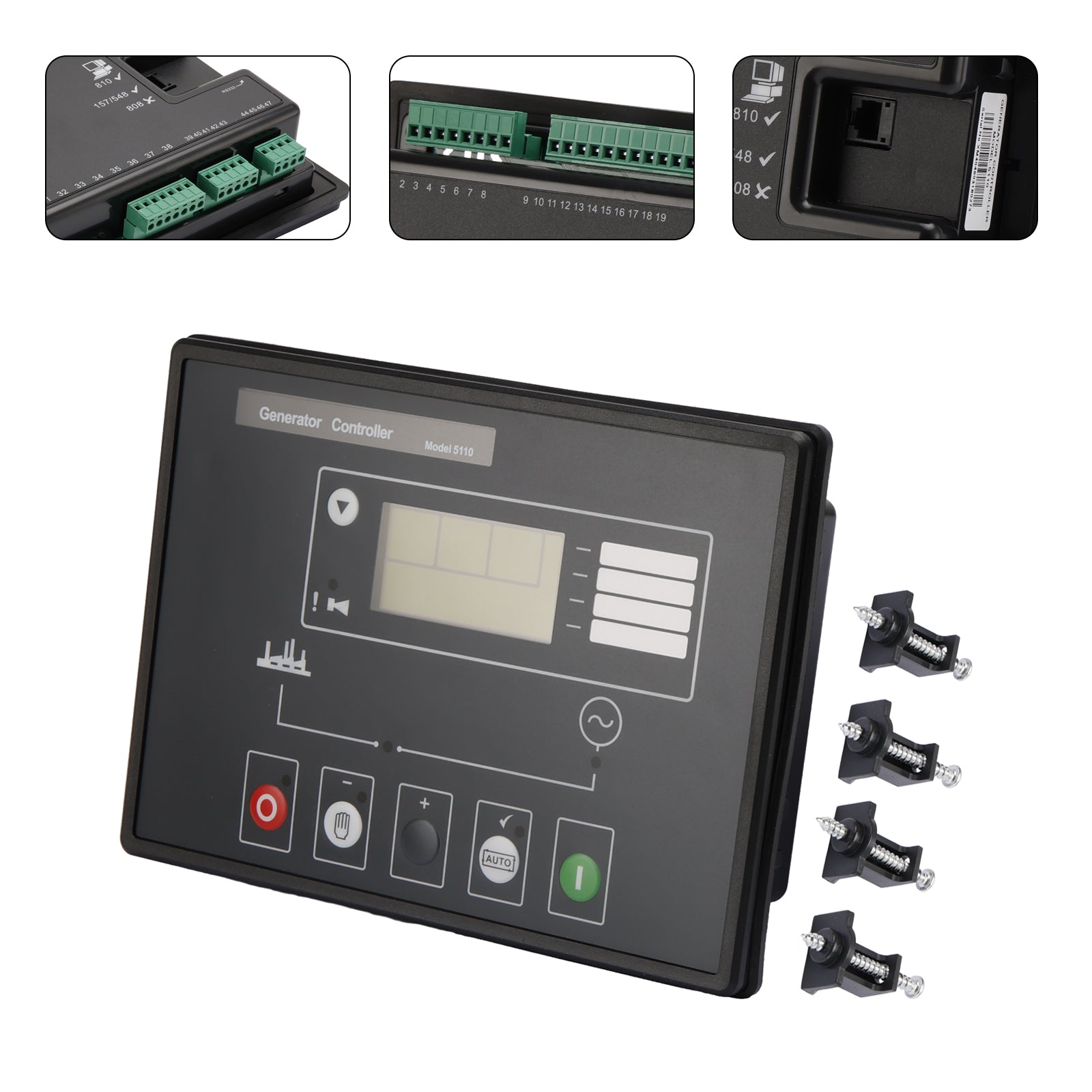DSE5110 Generator Controller Module Control Panel LCD Display For Deep Sea