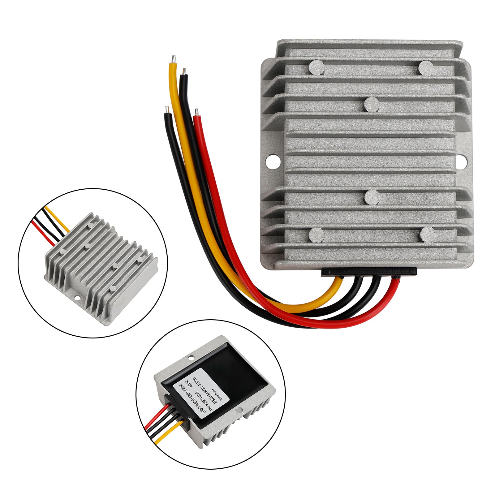 Waterproof DC/DC Converter Regulator 12V Step Up to 13.8V 5A 69W