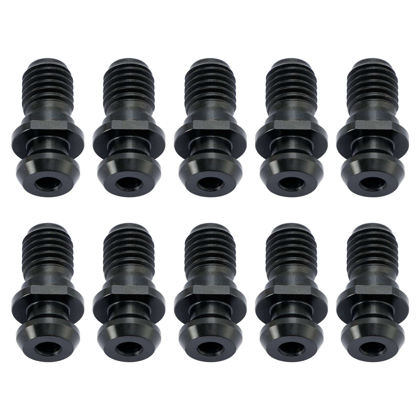 10Pcs CAT40 45掳 0.740" Coolant Pull Stud Retention Knob For Mazak Fadal Black