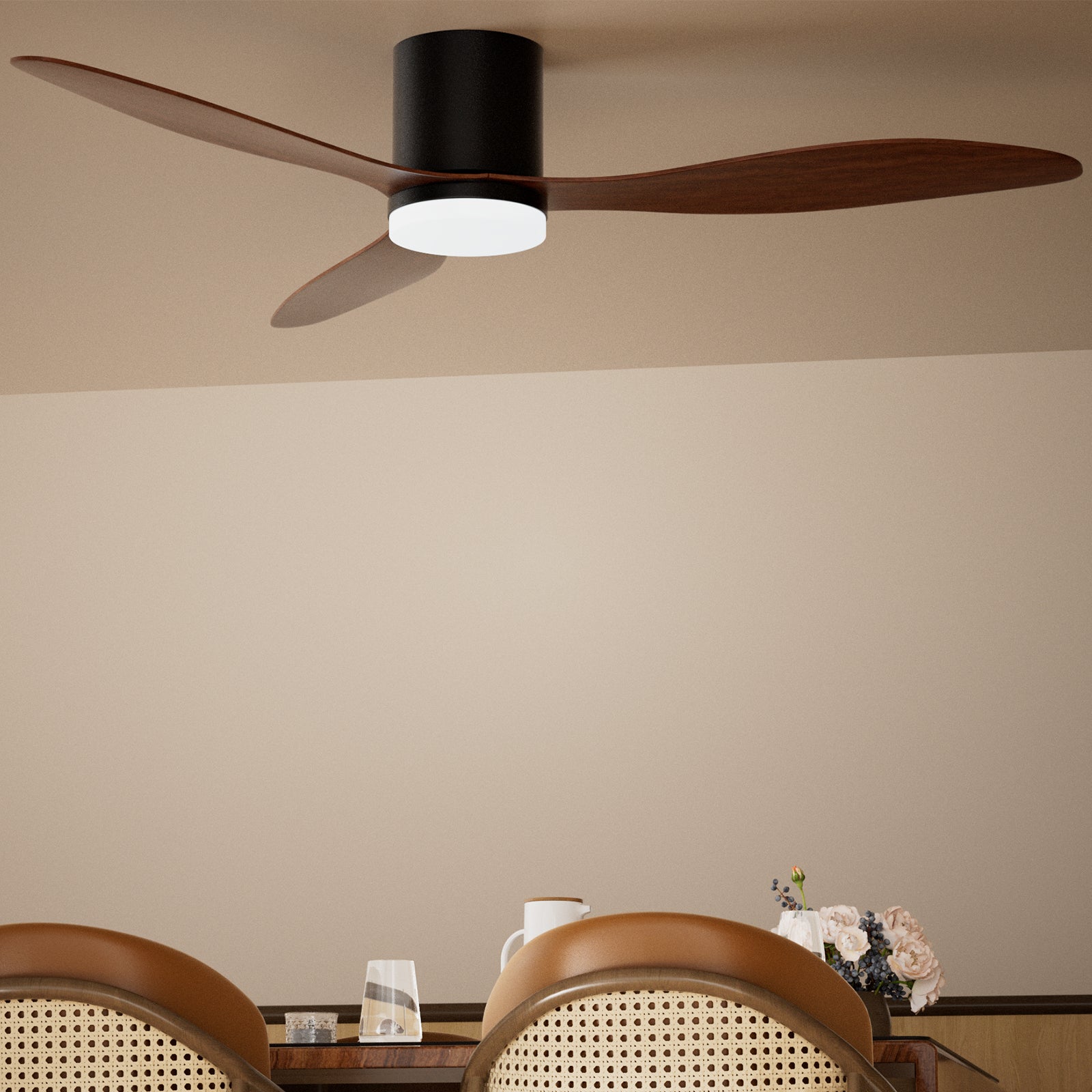 Remote/App Control 42" Profile Ceiling Fan with Lights Dimmable LED DC Motor