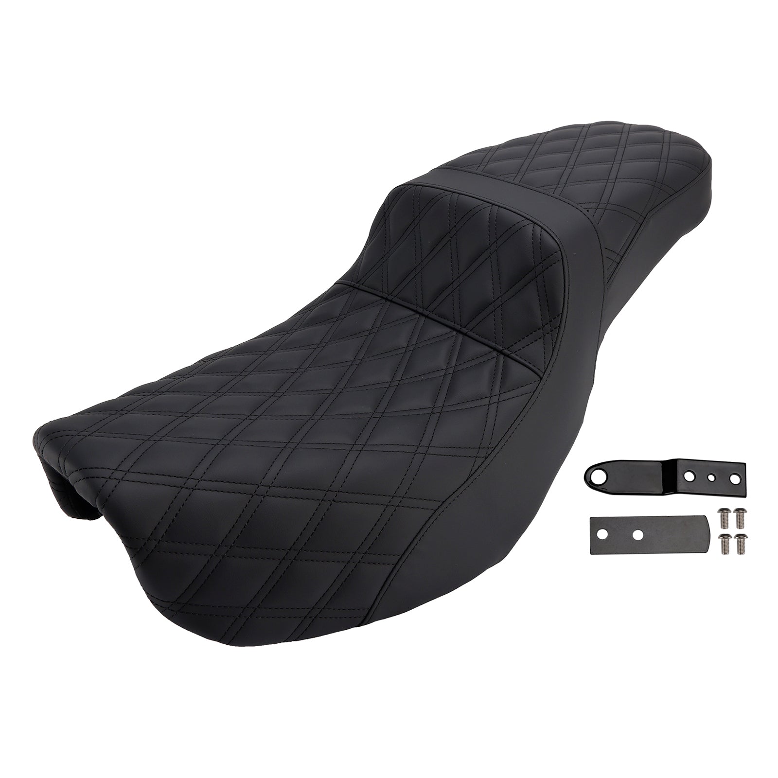 Rider Passenger Seat Front Rear Cushion Fit For Dyna Fxd 2006-2017 Fld Fat Boy