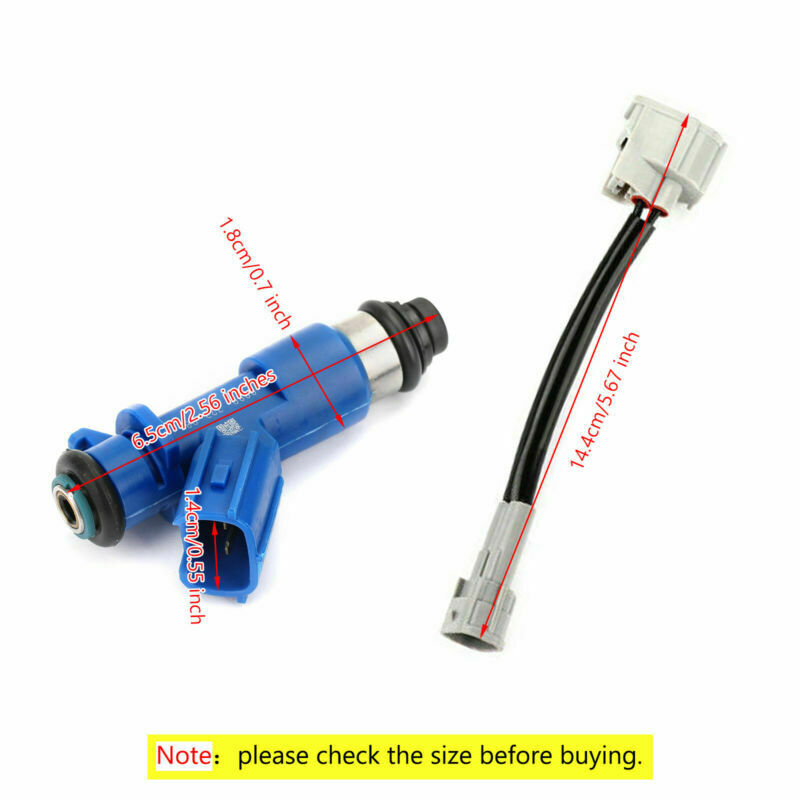 Honda Civic Acura RSX W/Adapters 410CC 1PCS Fuel Injectors 16450-RWC-A01 16450RWCA01 EWLKJ00429 Generic