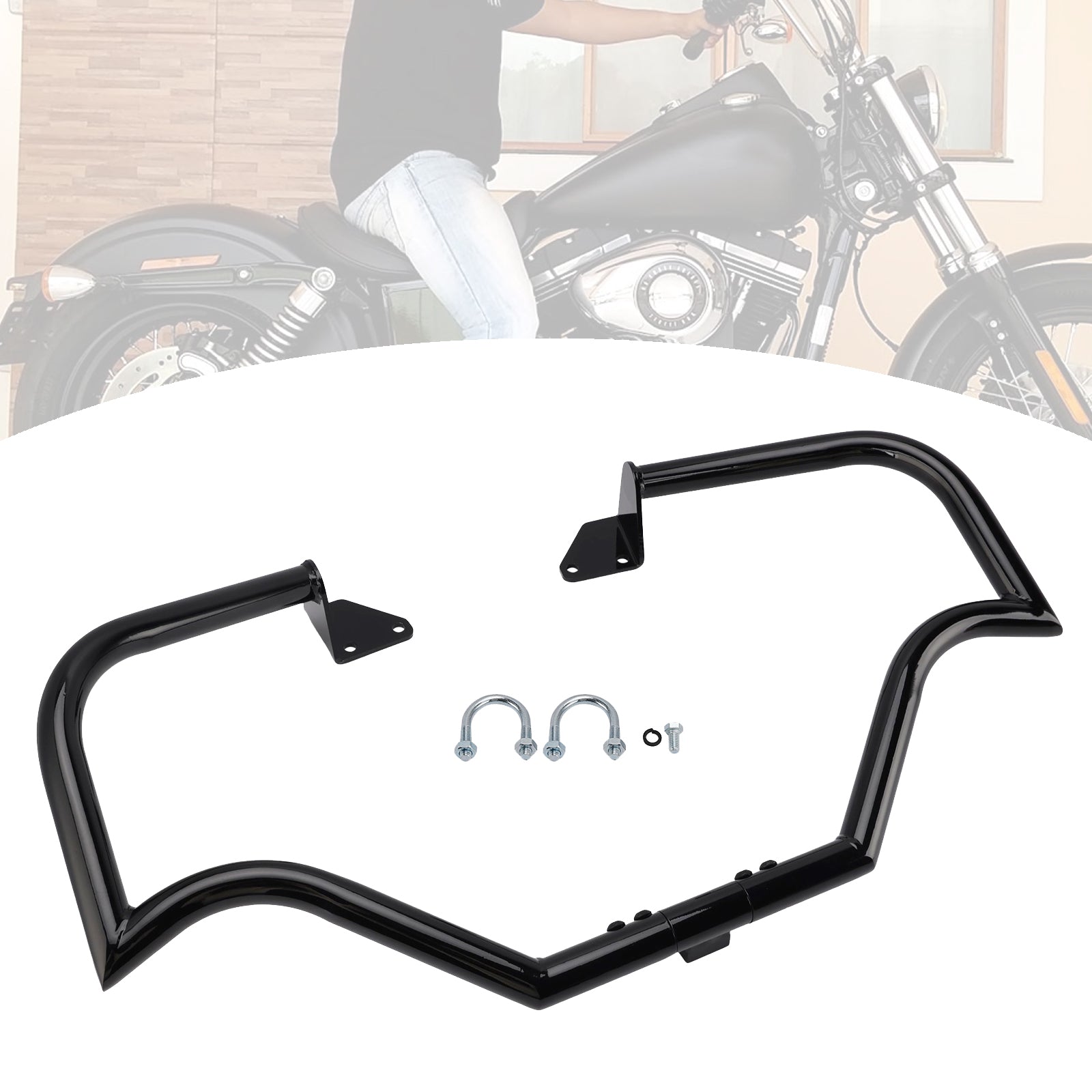 2006-2017 Dyna Fat Bob FXDF Bumper Engine Protection Guard Crash Bar