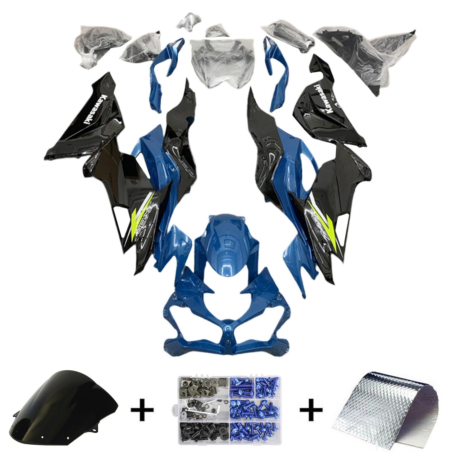 2019-2023 Kawasaki ZX6R Fairing Kit Bodywork Plastic ABS