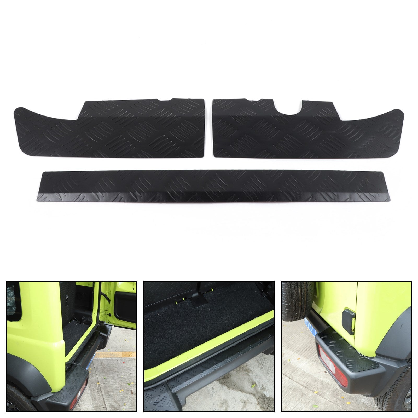 2019 -2023 Suzuki Jimny Black Alloy Rear Bumper Protector Guard Panel Trim Generic