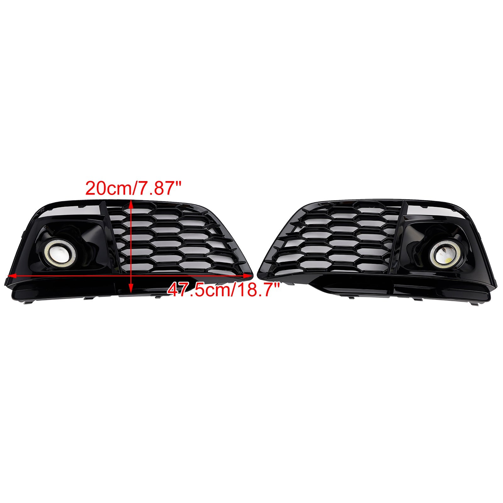 2018-2022 Fit Audi Q5 SQ5 Fog Light Grille Cover 80A807680L Pre-Facelift W/ACC