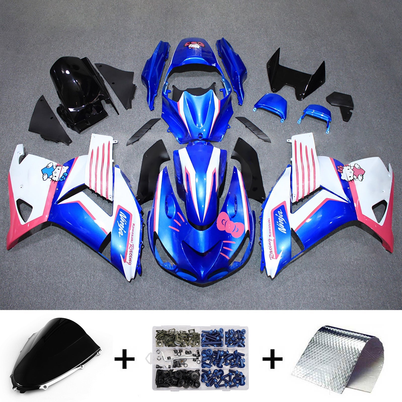 Injection Fairing Kit Bodywork fit For Kawasaki ZX14R ZZR1400 2012-2026