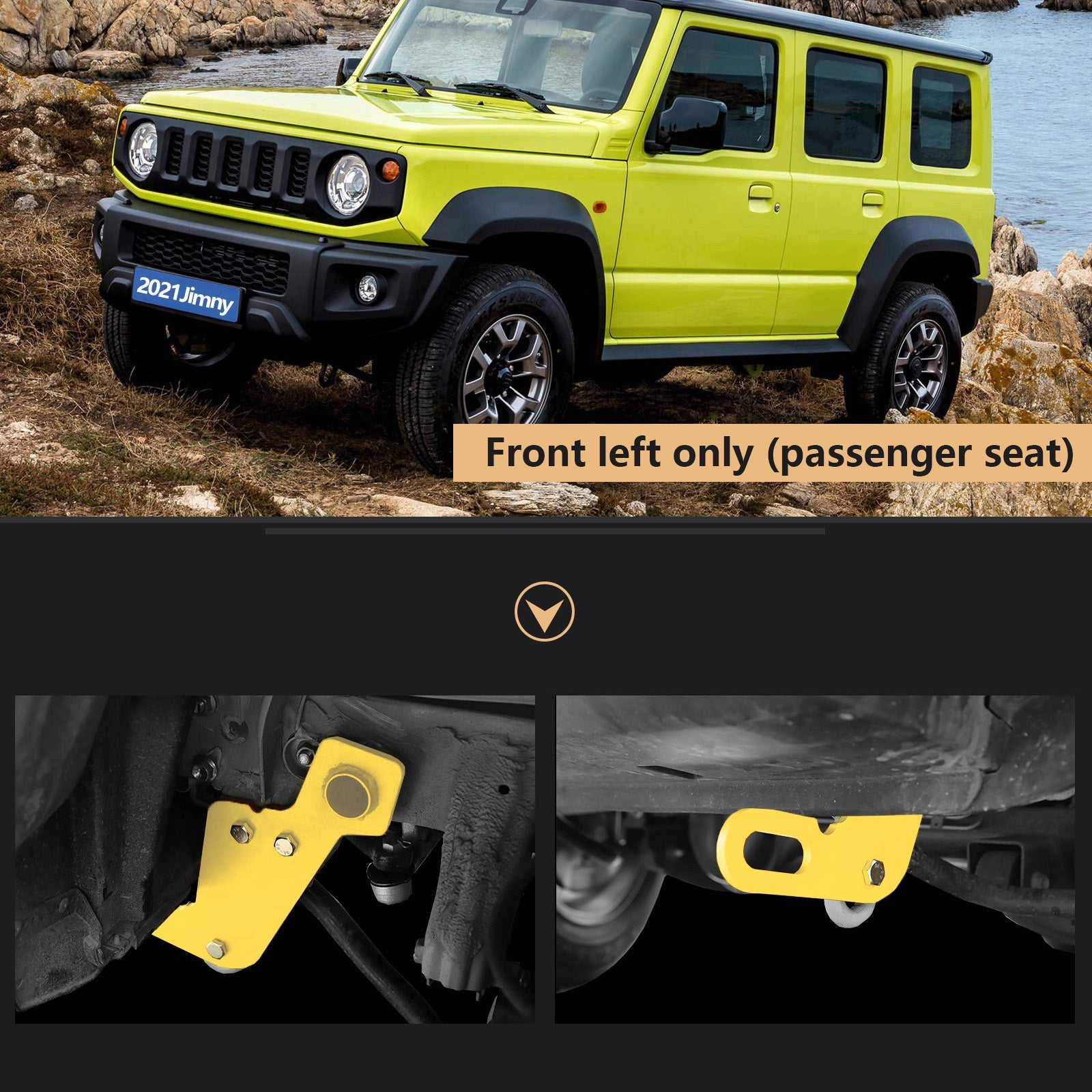 2019-2023 Suzuki Jimny JB64W JB74 Left Front Towing Hitch Trailer Hitch