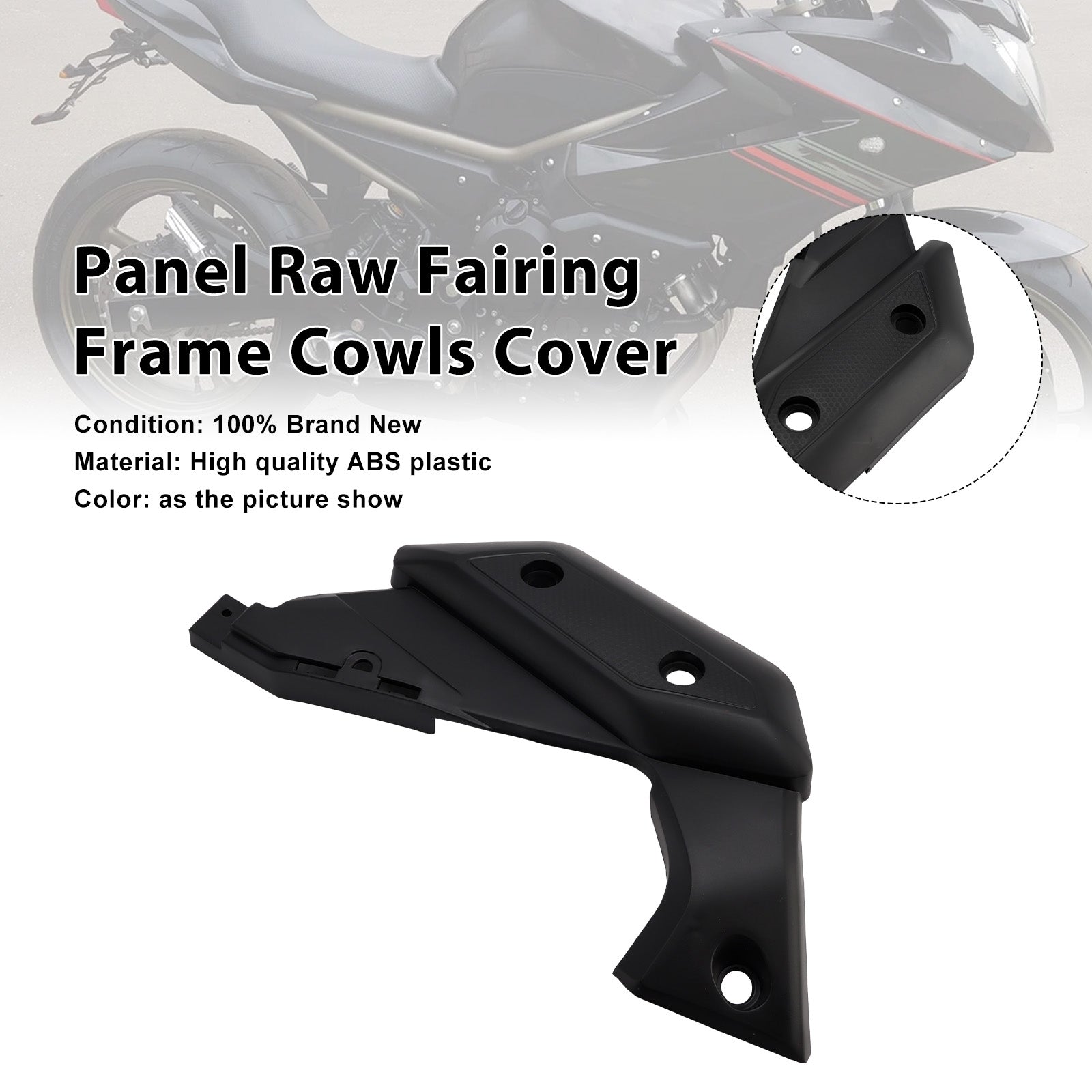 2009 -2012 Yamaha XJ6 Right Panel Raw Fairing Frame Cowls Cover