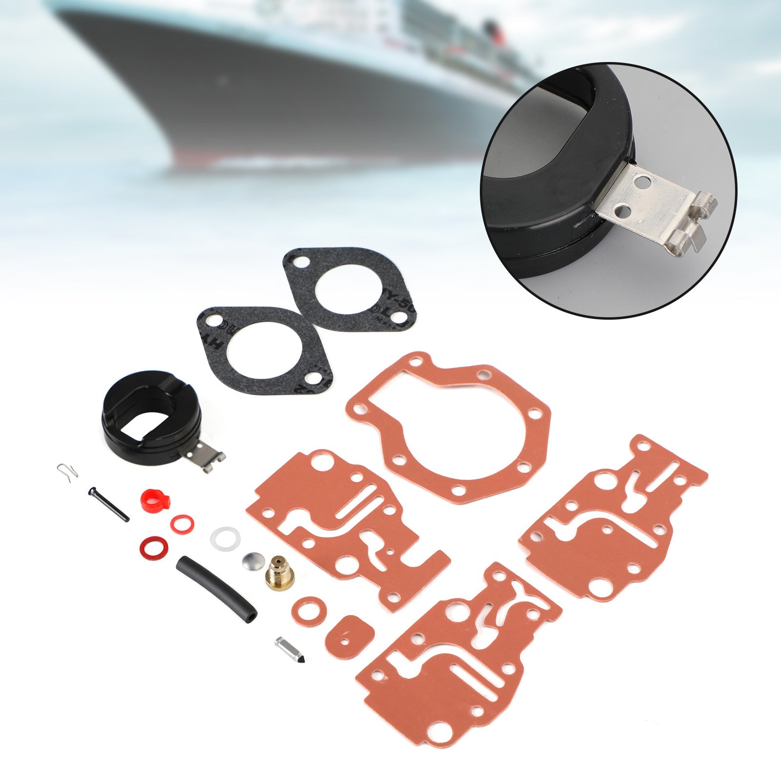Carburetor Carb Rebuild Kit 0439073 fit for 15 Hp 1989-1996