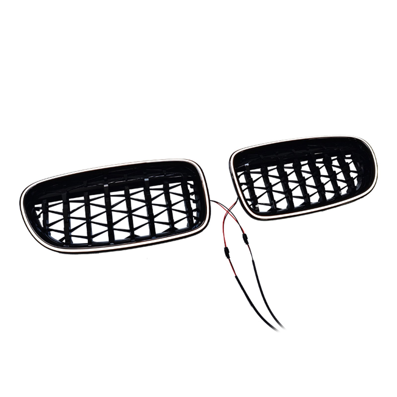 01.2009-10.2016 For BMW 5-Series F10 Sedan Gloss Black Kidney Bumper Grill Grille 51137203649 51137203650