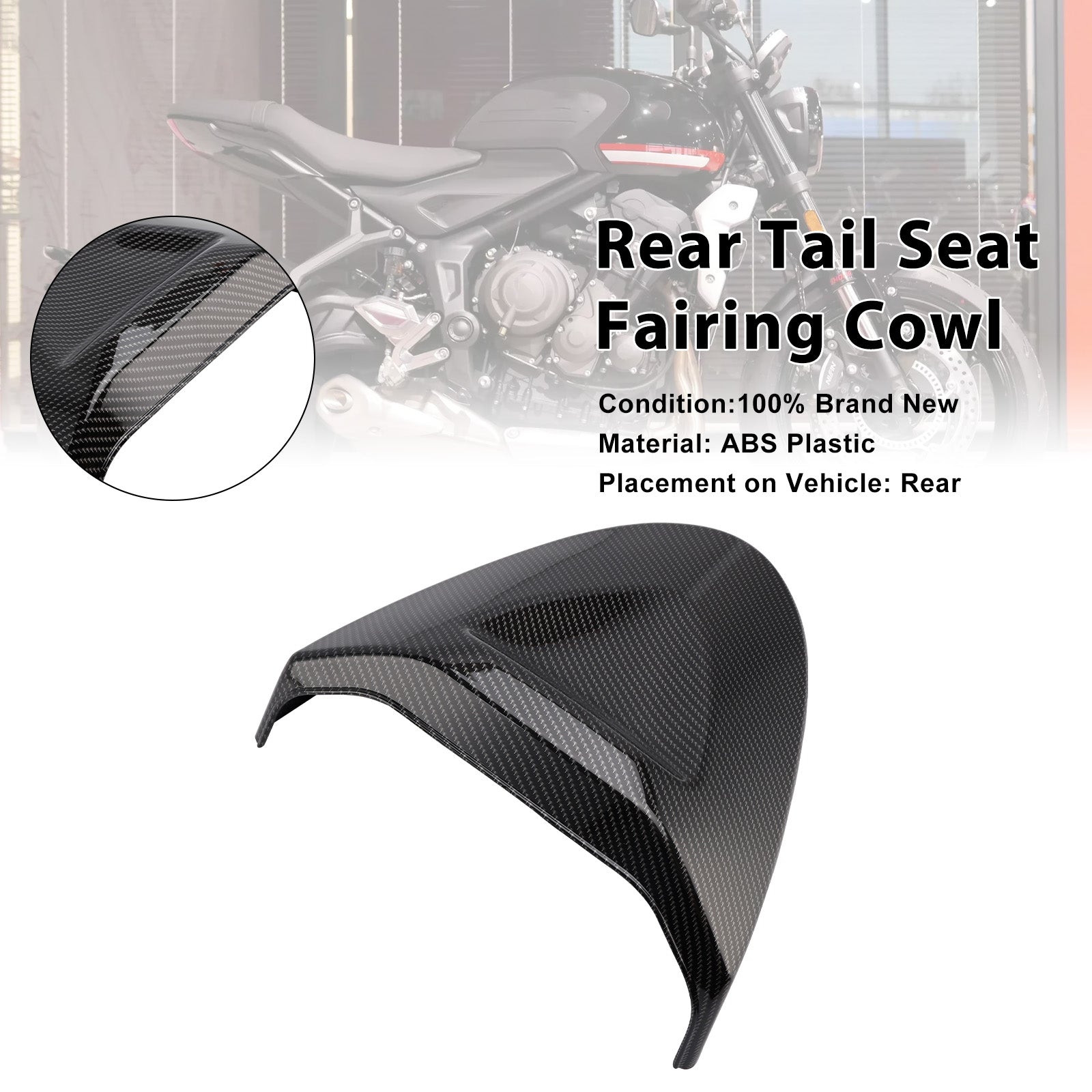 Rear Tail Seat Fairing Cowl Cover For Trident 660 2022-2025