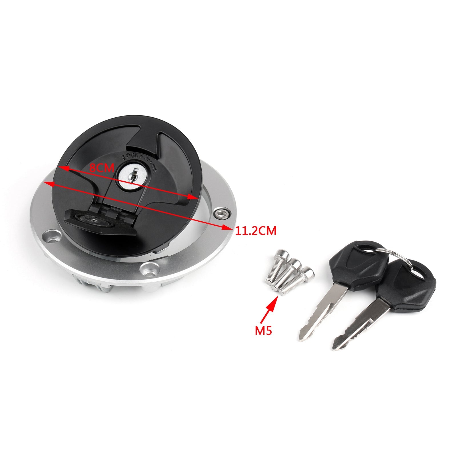 Plastic Fuel Gas Tank Cap Keys Generic Kawasaki Z1000SX 2011-2015