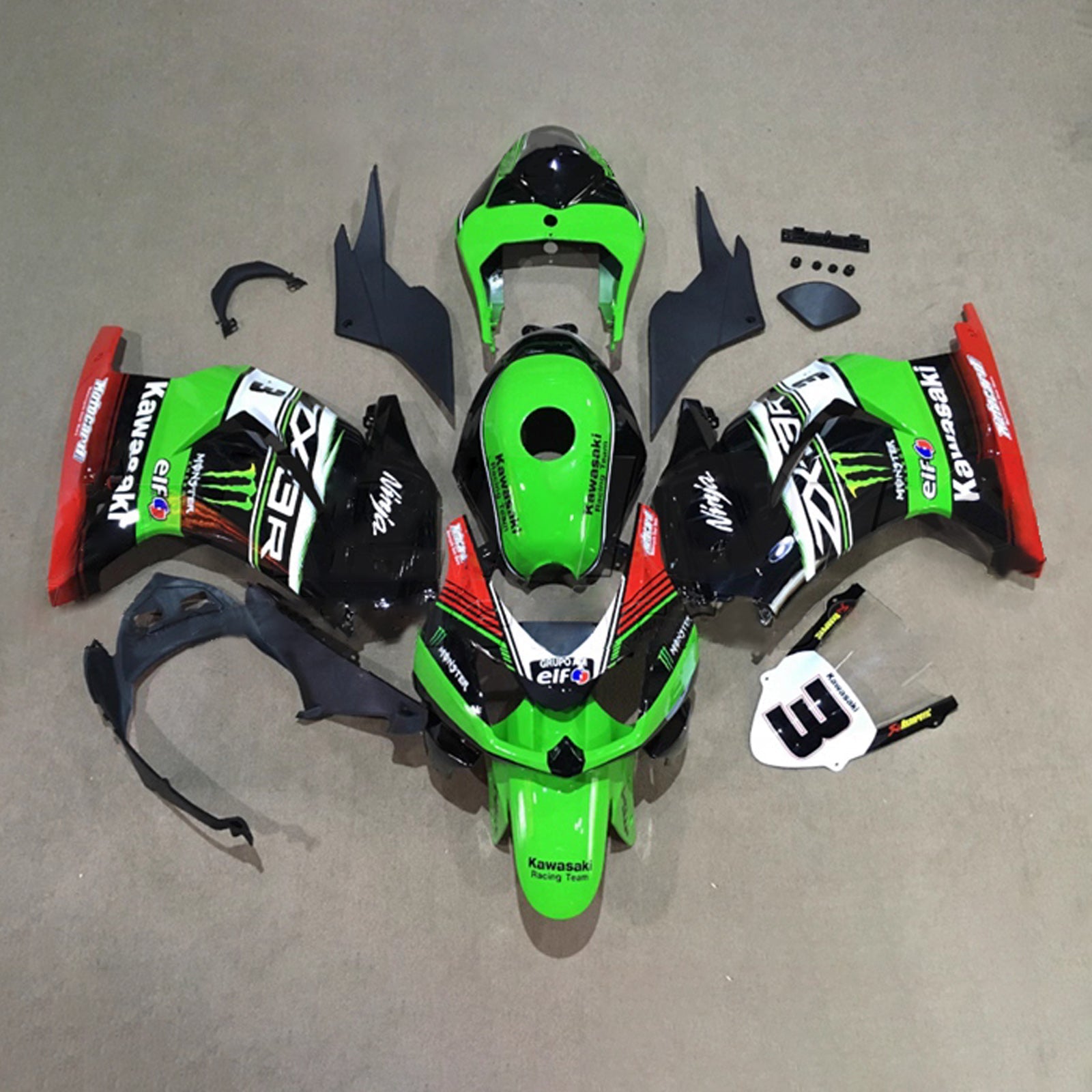 Injection Fairing Kit Bodywork Plastic ABS fit For Kawasaki EX250 Ninja250R 2008-2012