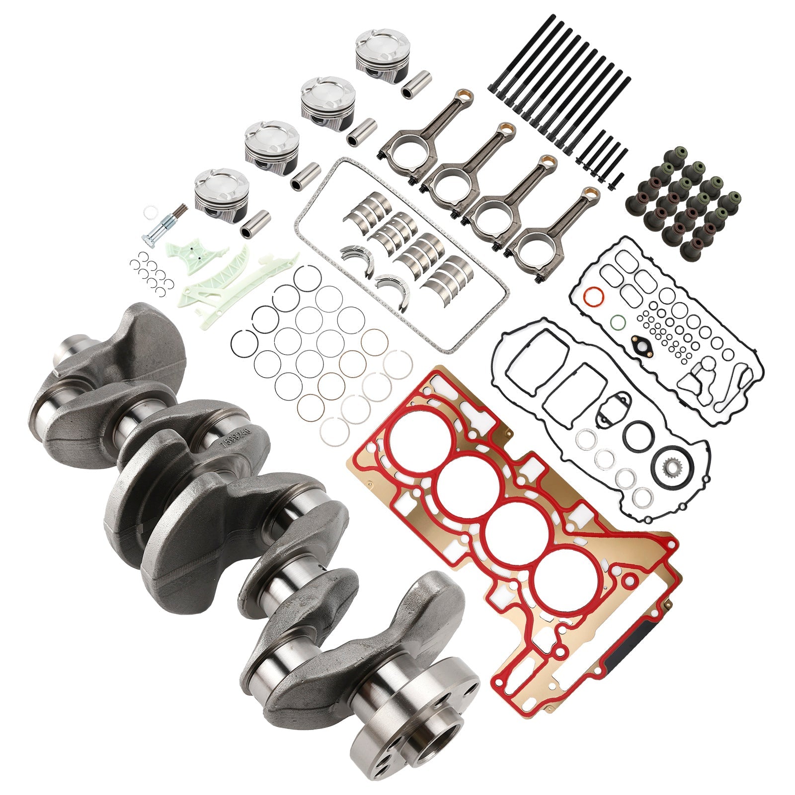 2012-2016 BMW 328i / 328ix GT F34 N20 Overhaul Rebuild Kit Crankshaft/Conrods/Piston Kit/Gasket 11257640166