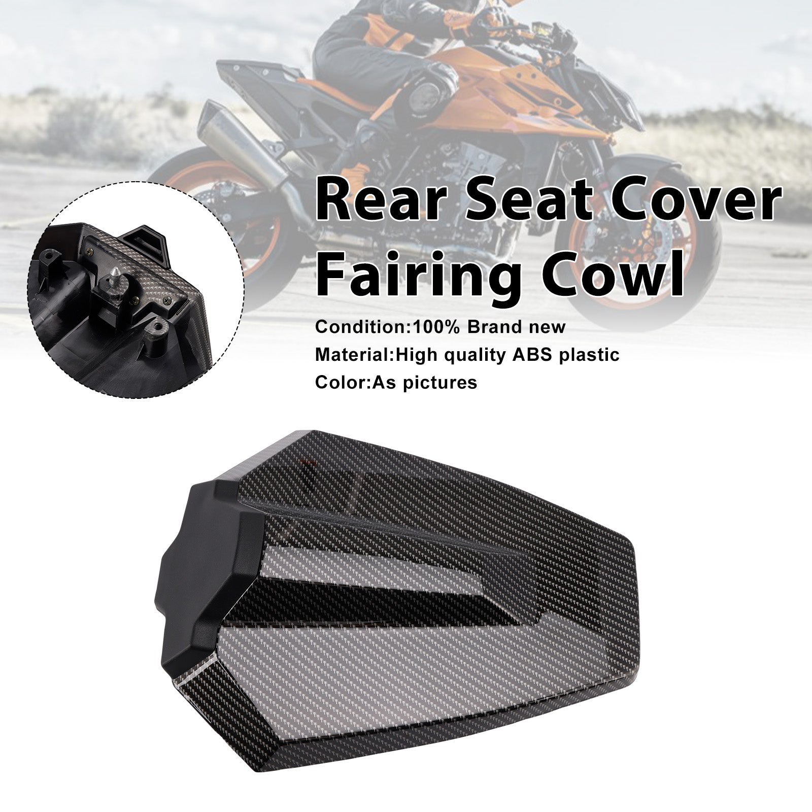2024-2025 For Duke 990 Rear Pillion Seat Cover Fairing Cowl