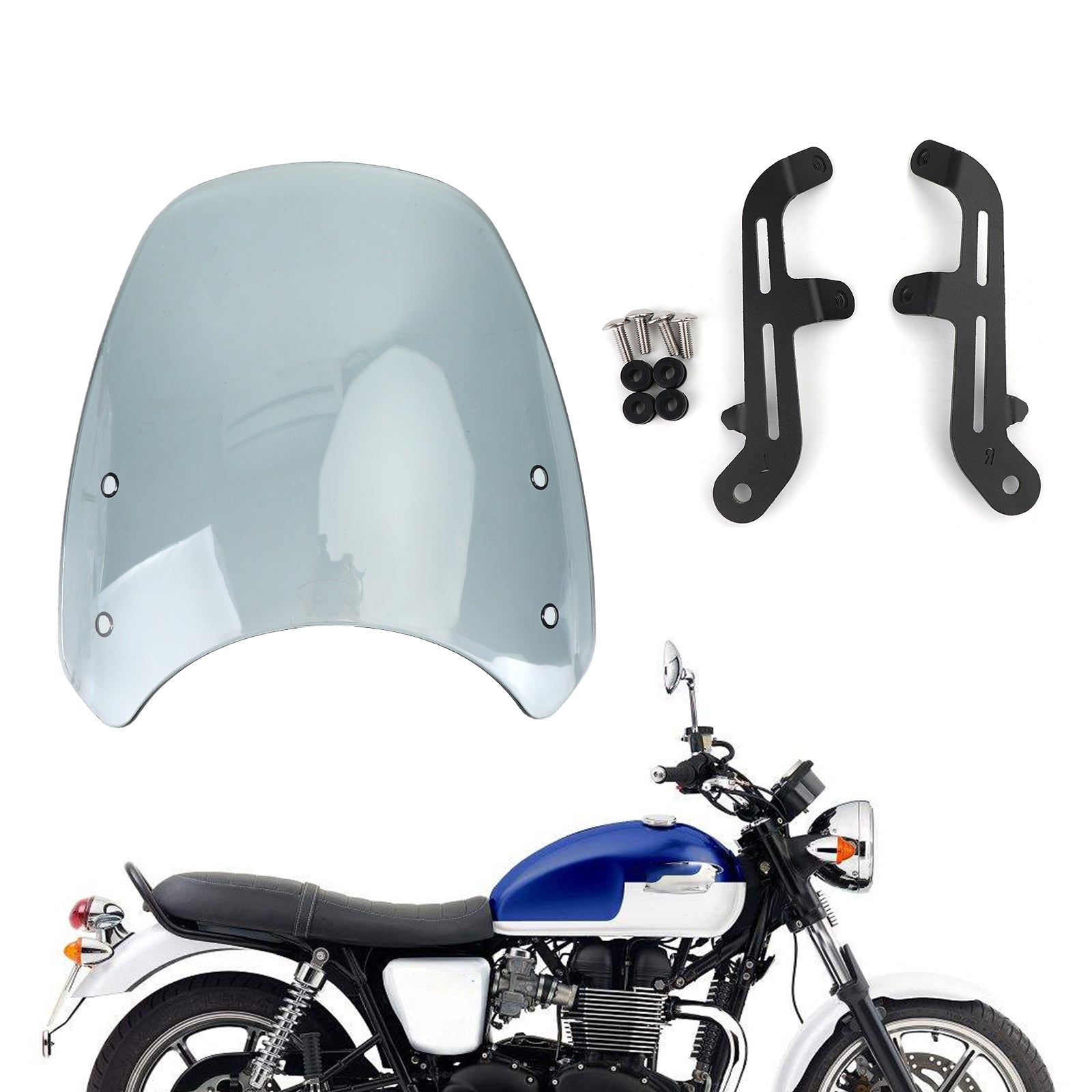 2015-2017 Triumph Bonneville T 120 ABS Plastic Motor Windshield WindScreen