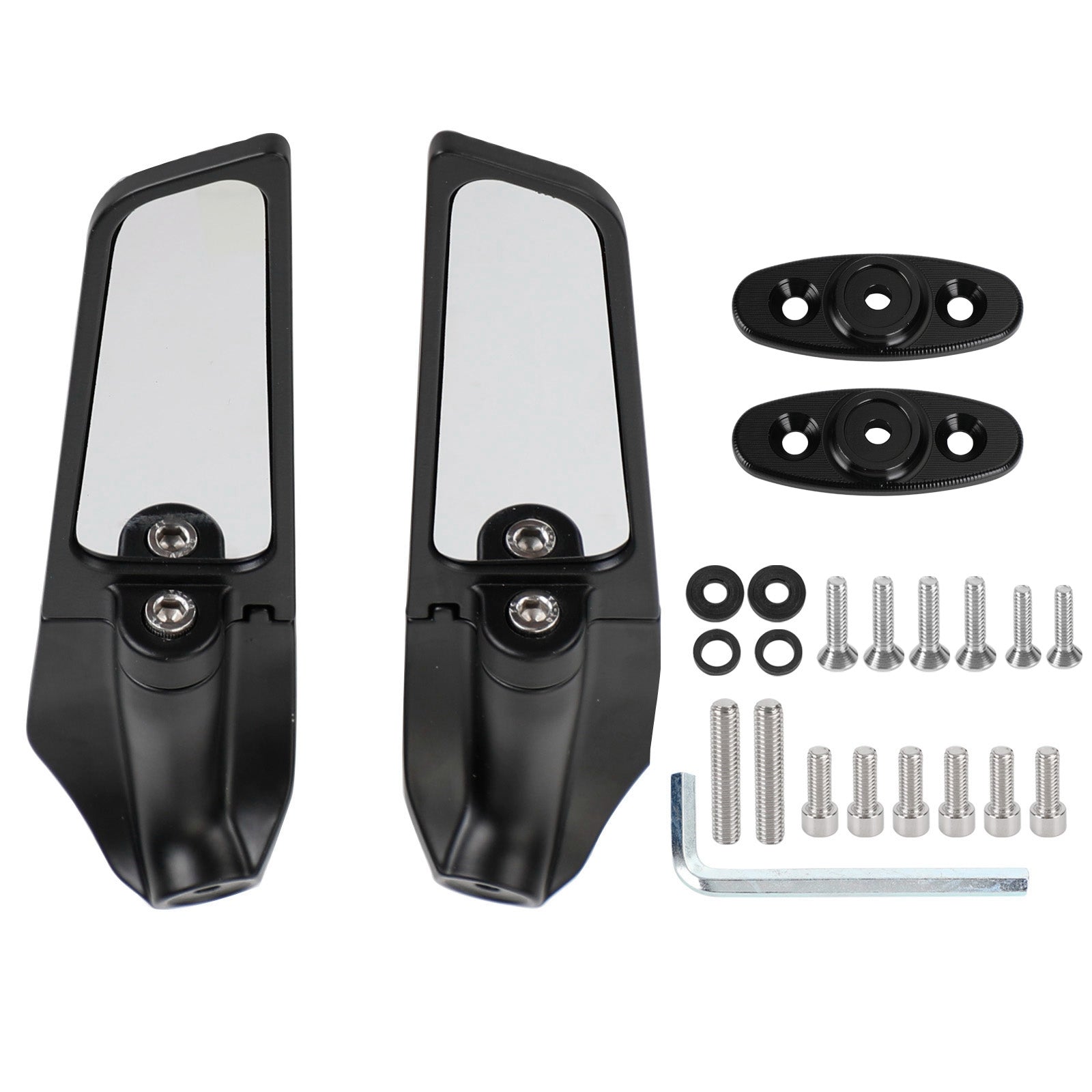 2000-2019 Suzuki GSX-R750 Adjustable Wing Fin Rearview Mirrors Generic