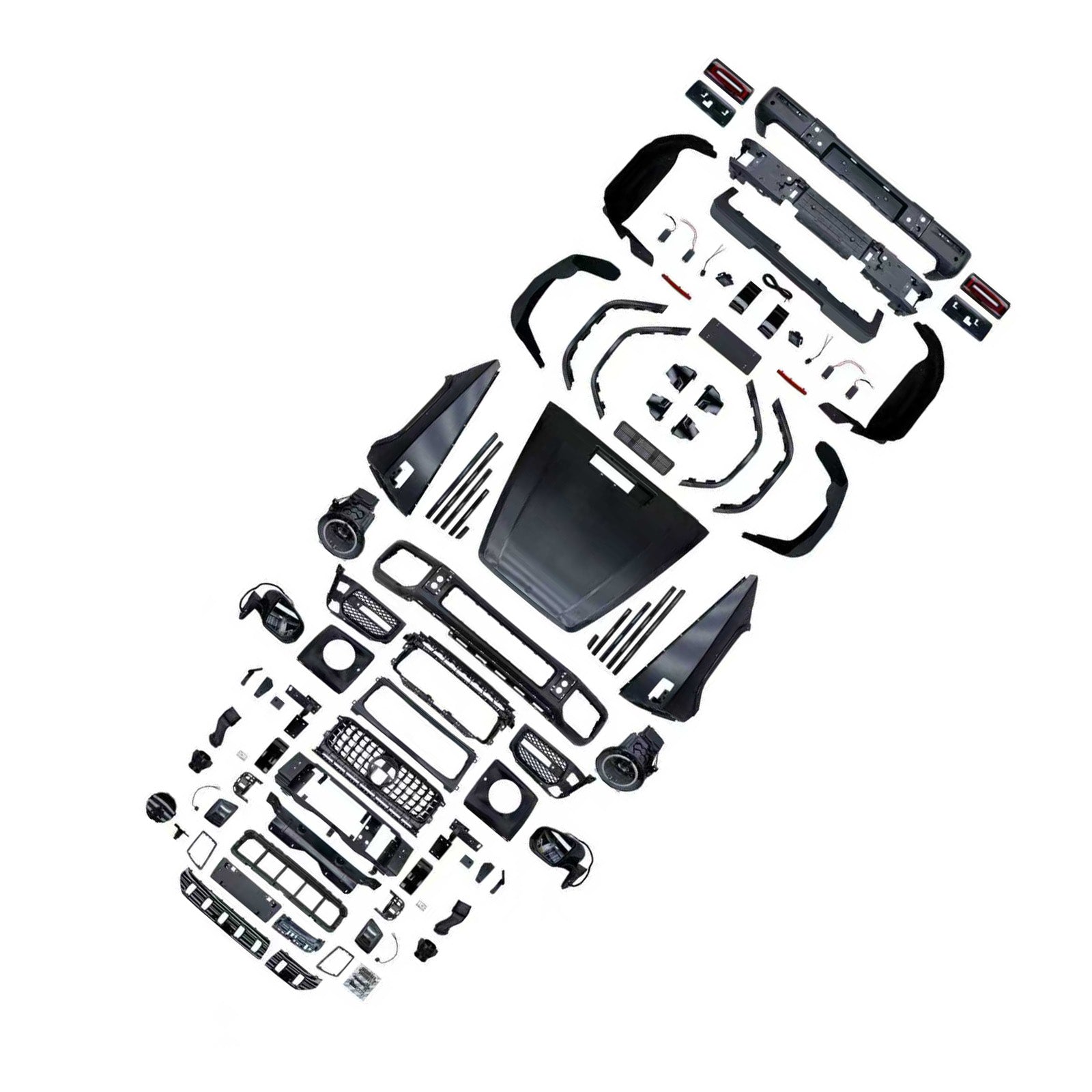 1993-2018 Fit Mercedes W463 G550 G500 Upgrade W464 G63 AMG Style Body Kit Bumper