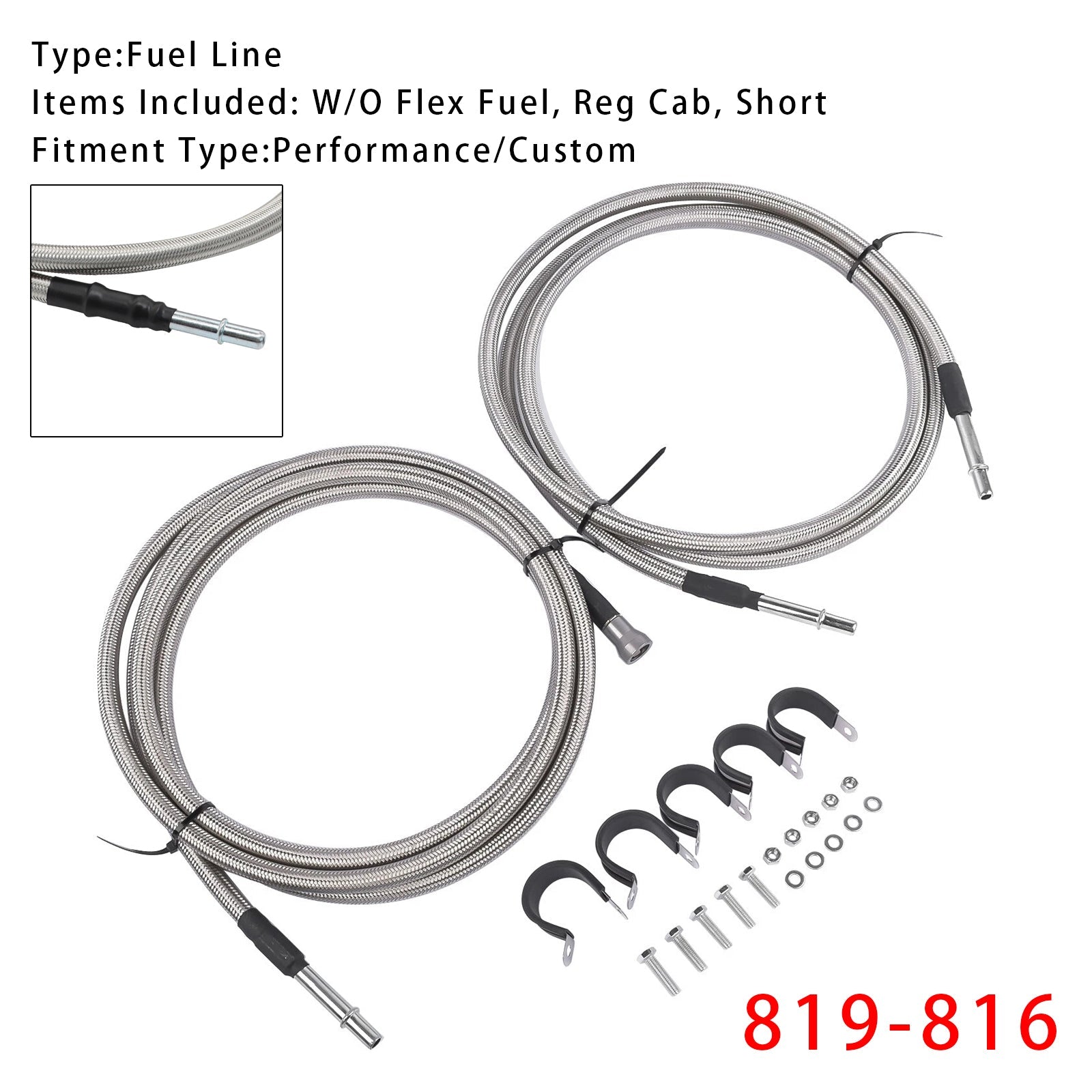 2004-2006 GMC Sierra 3500 Fuel Line Kit 819-816 15946178 19356397