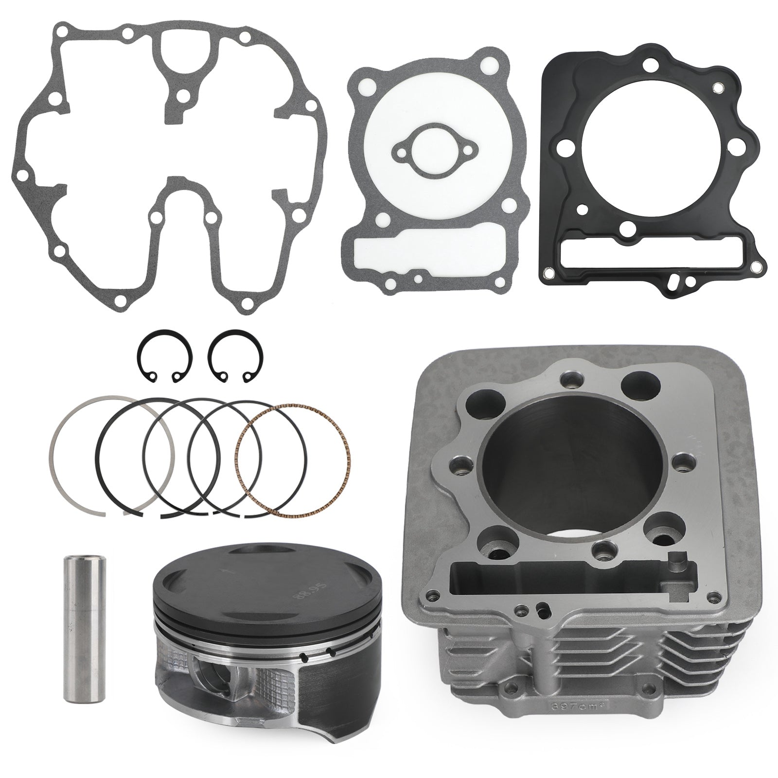 440cc 89mm Big Bore Jug Cylinder for Honda TRX400EX TRX400X Top End Rebuild Kit