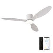 Dimmable LED DC Motor 42” Profile Ceiling Fans with Lights Remote/App Control