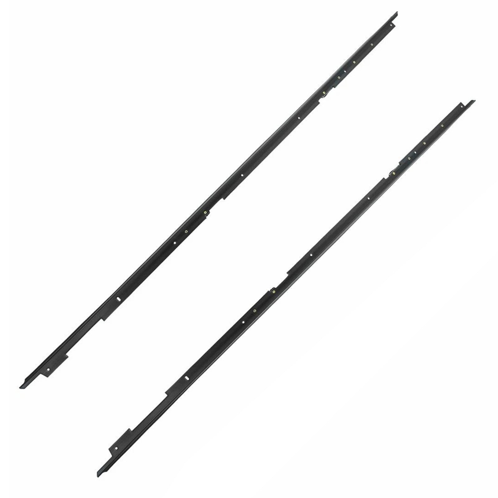 1985-1987 For Chevrolet Camaro Outer Side 2PCS Door Window Sweep Weatherstrip Seals Outer 1AWSK00155