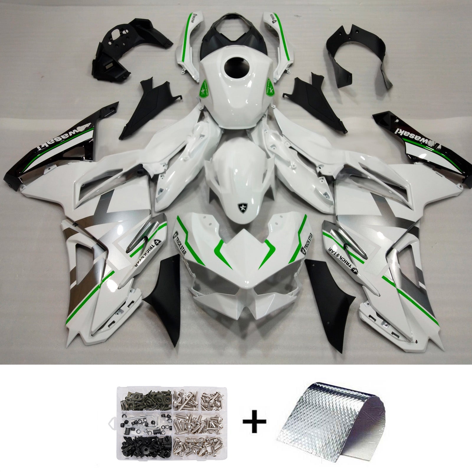 Injection Fairing Kit Bodywork ABS fit For Kawasaki Ninja 500 2024-2025