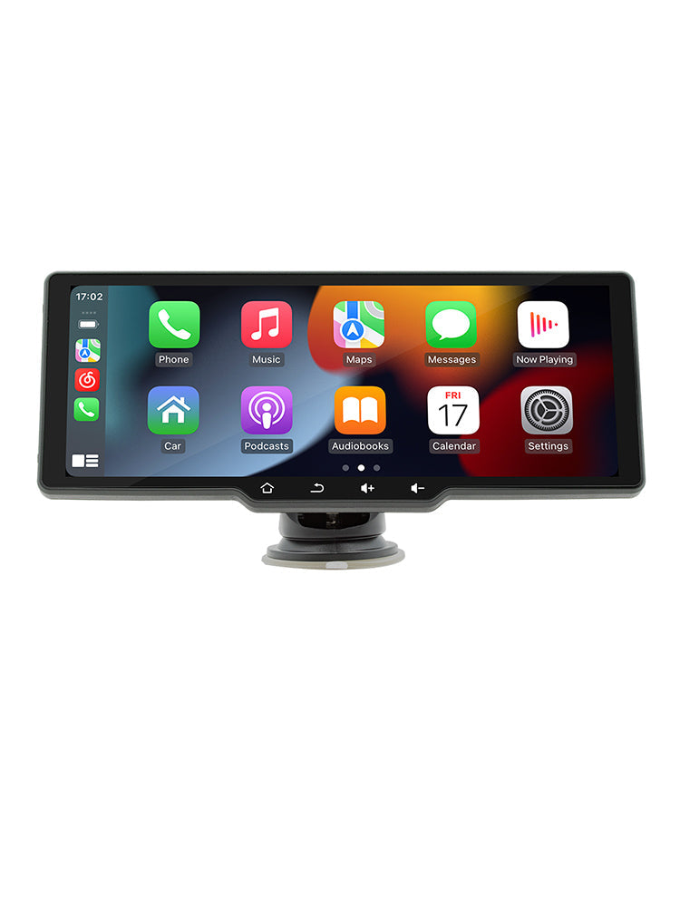 10.77" Screen Portable Wireless Carplay Car Bluetooth MP5 Player + 4 LED Camera