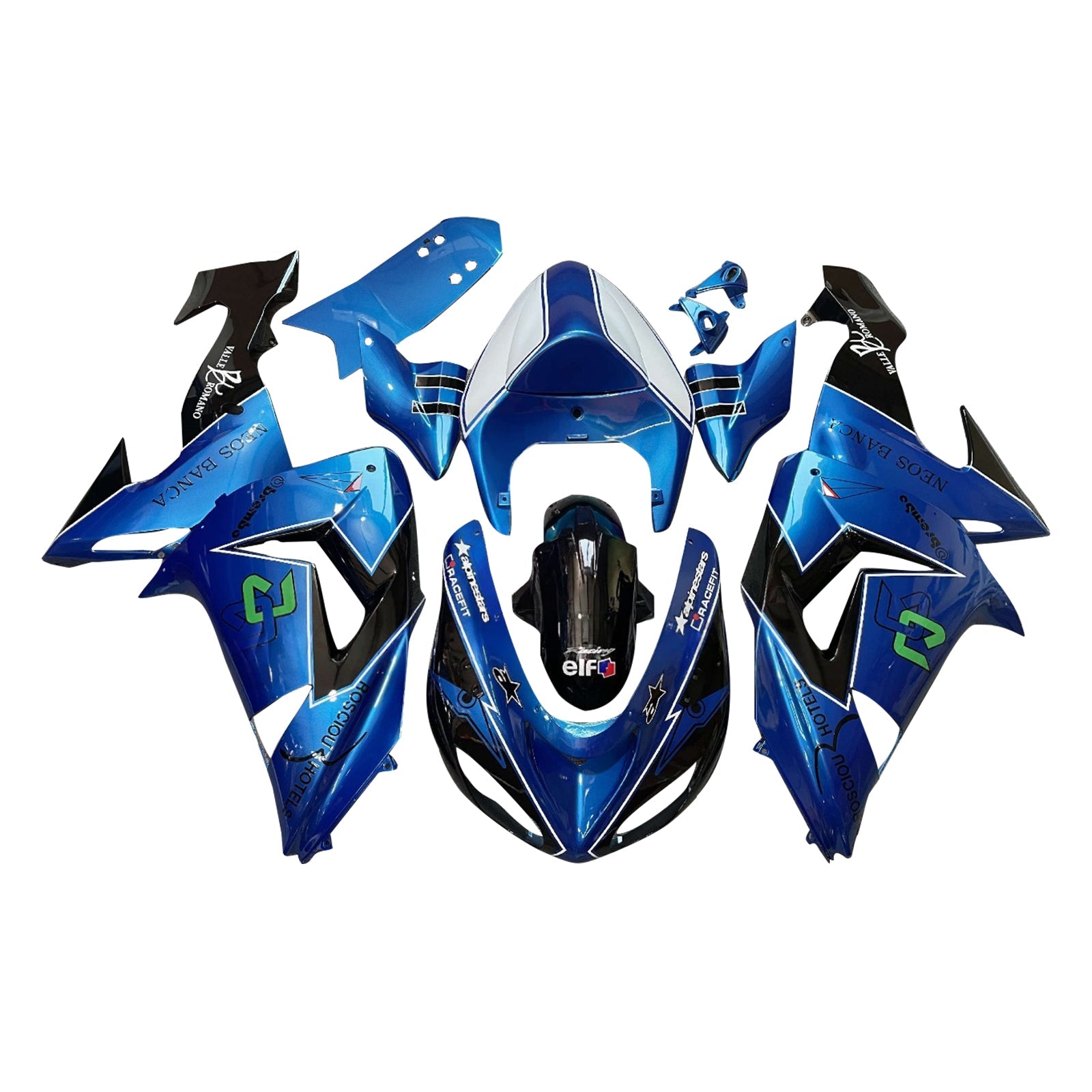 Injection Fairing Kit Bodywork Plastic ABS fit For Kawasaki ZX10R 2006-2007