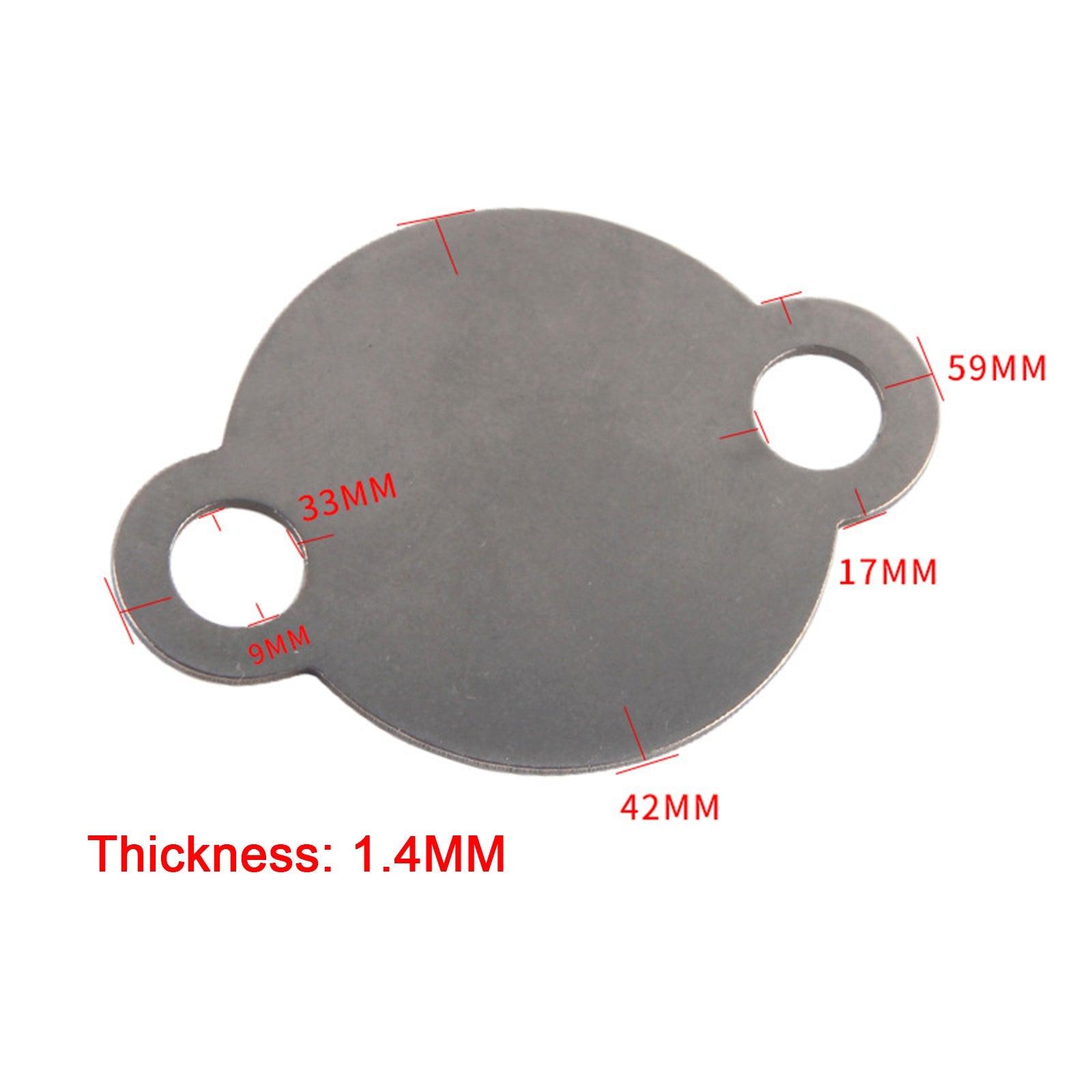 2 × EGR Valve Blank Plate for Volkswagen Transport T5 2.0 BiTDI CFCA Engine