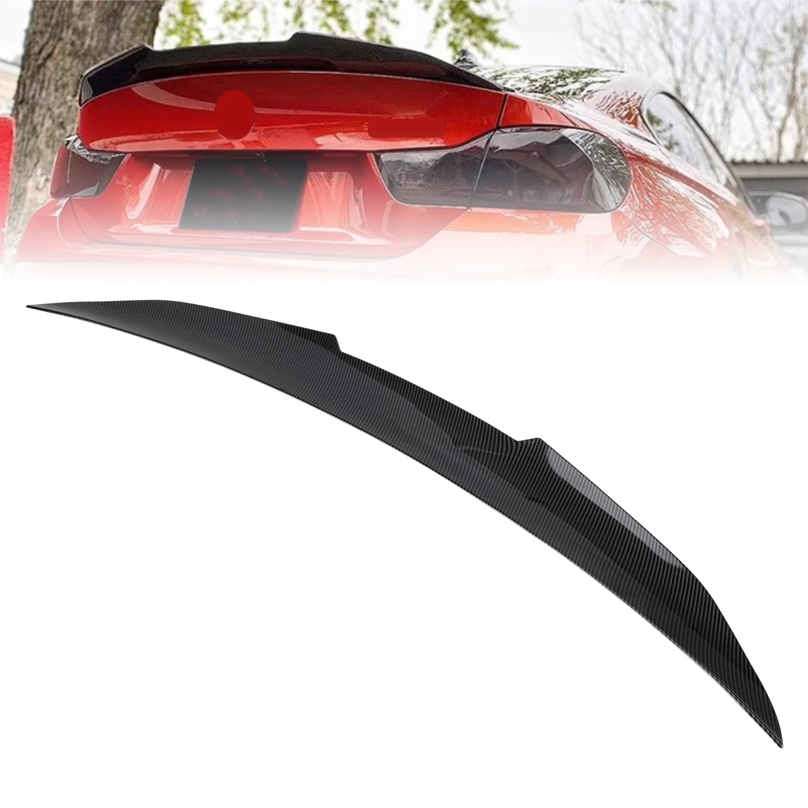 2014-2020 BMW 4 Series F36 4DR Coupe Carbon Fiber Look Rear Boot Spoiler PSM Style