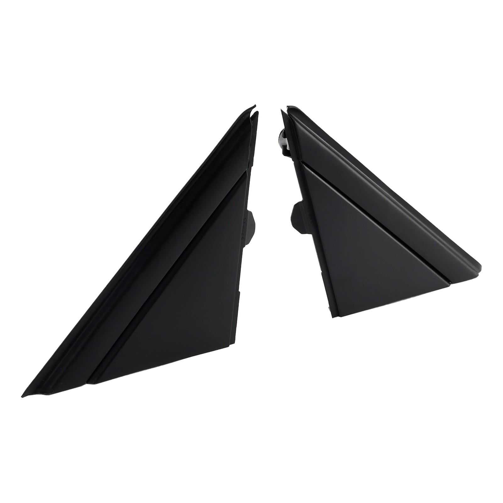 2012-2019 Fiat 500 2X Left+Right Side View Door Mirror Flag Cover Molding Trim