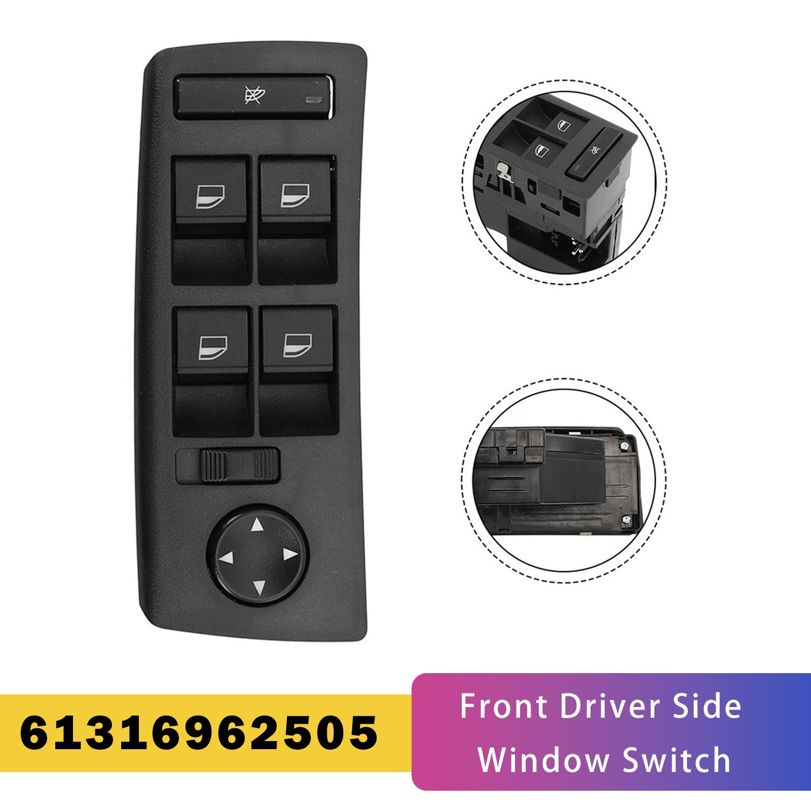1999-2006 for BMW X5 Front Driver Side Window Switch 61316962505